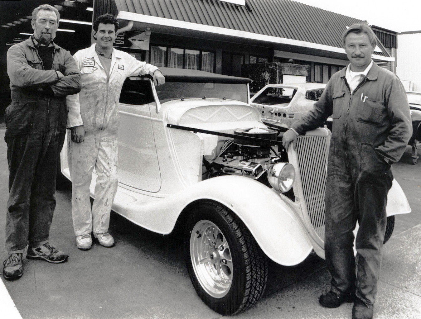 Hot rod; fibreglass replica 1934 Ford Roadster built by Graham Berry