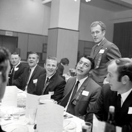 Upper Hutt Rugby Club jubilee dinner group.