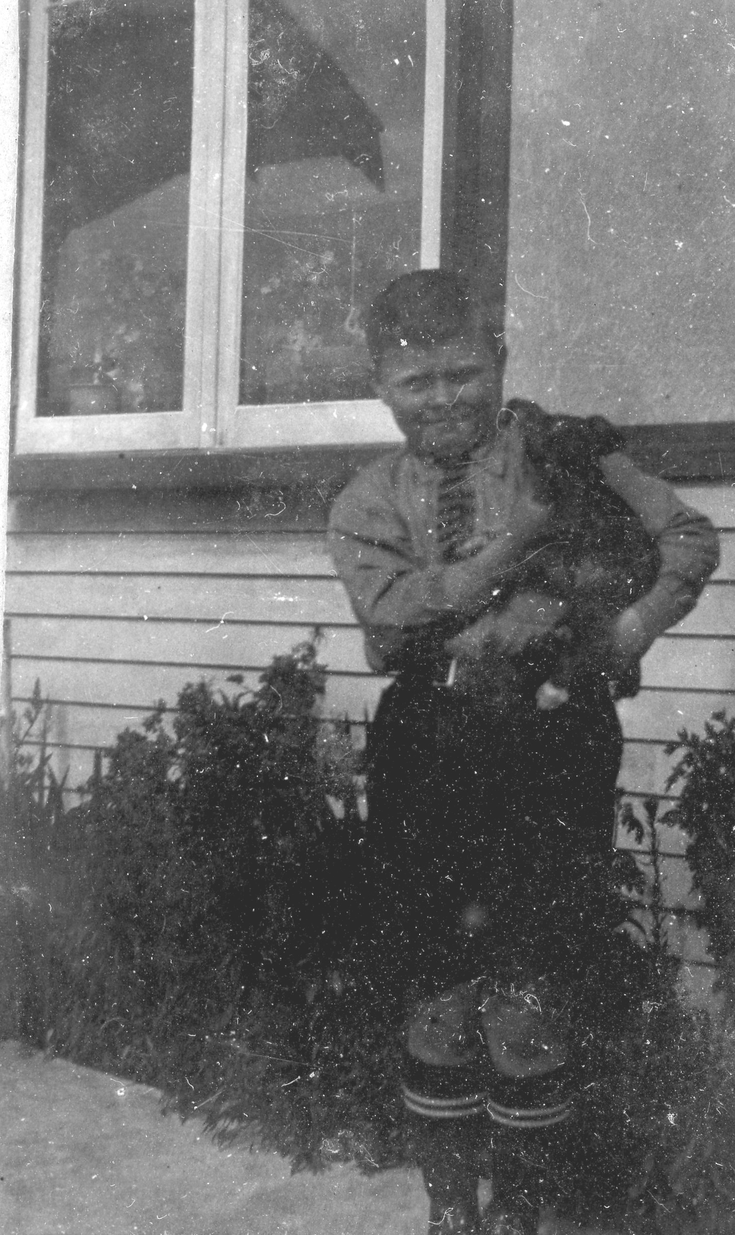 Campbell Family Photograph; Thompson Campbell with Puppy; ca 1920s
