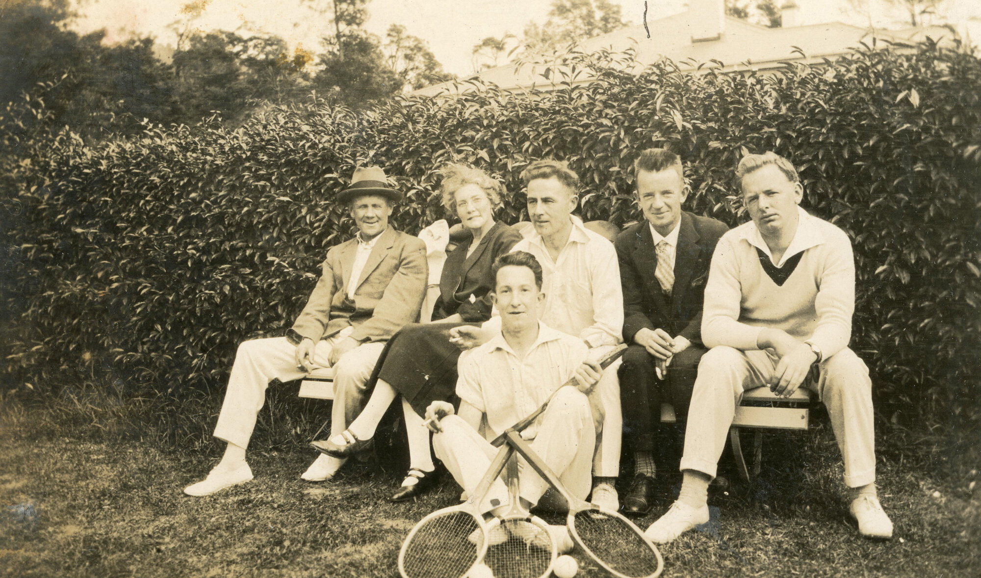 Campbell Family Photograph; Tennis on Goodshed Road; ca 1920s