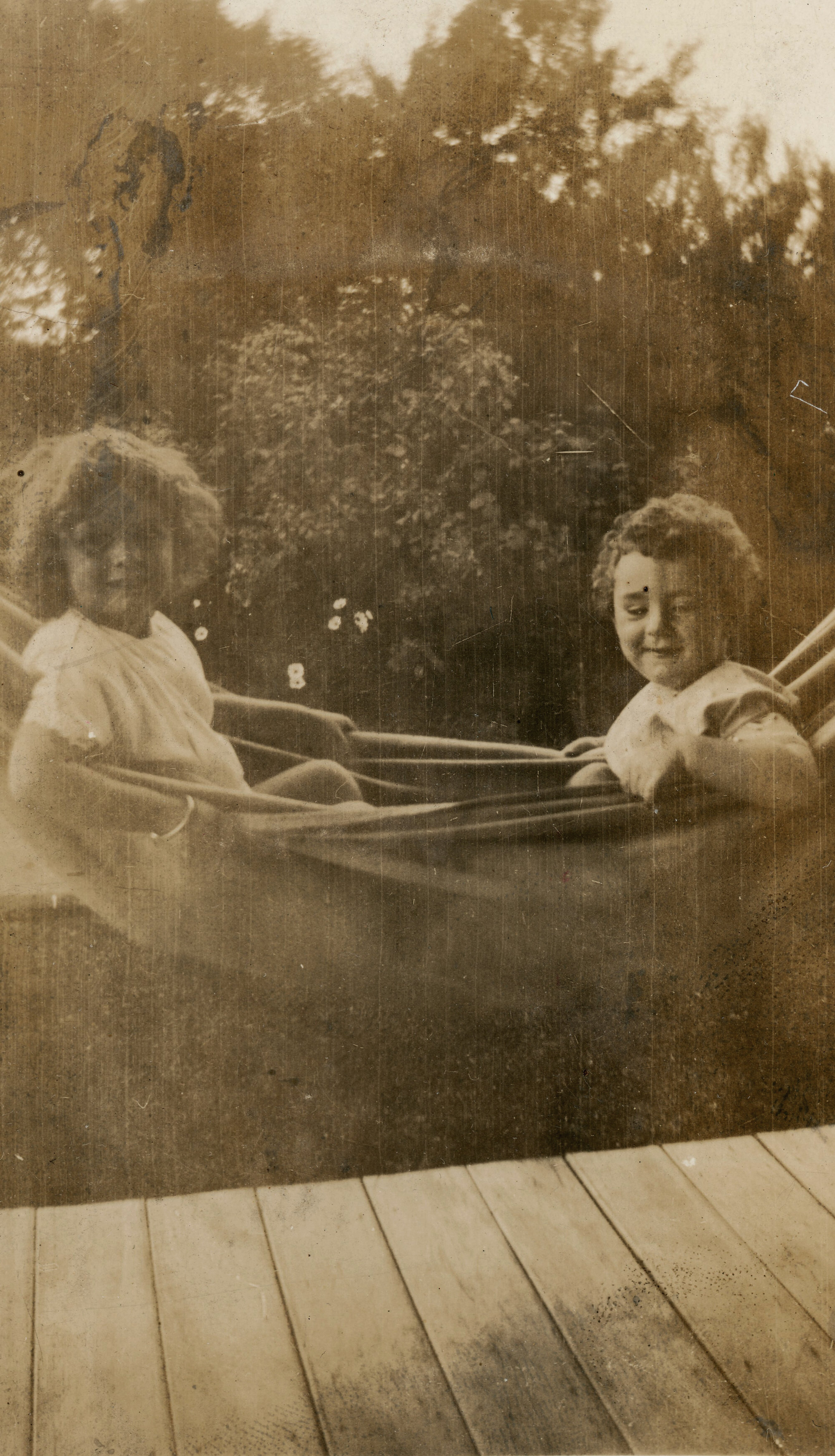 Campbell Family Photograph; Bette and Mac Campbell in a Hammock; ca 1920s