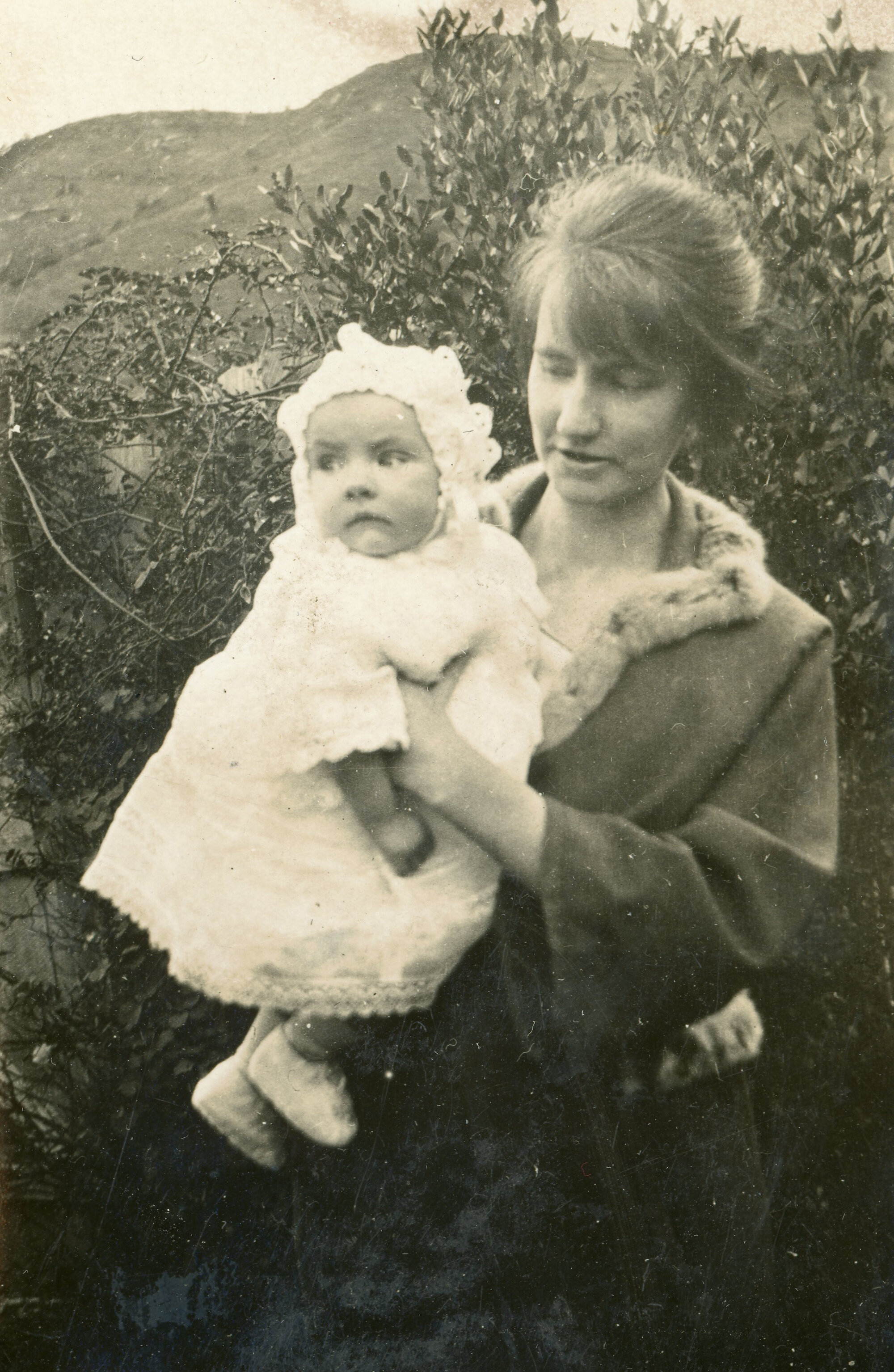 Campbell Family Photograph; Essie Campbell Holding Bette Campbell; ca 1920s