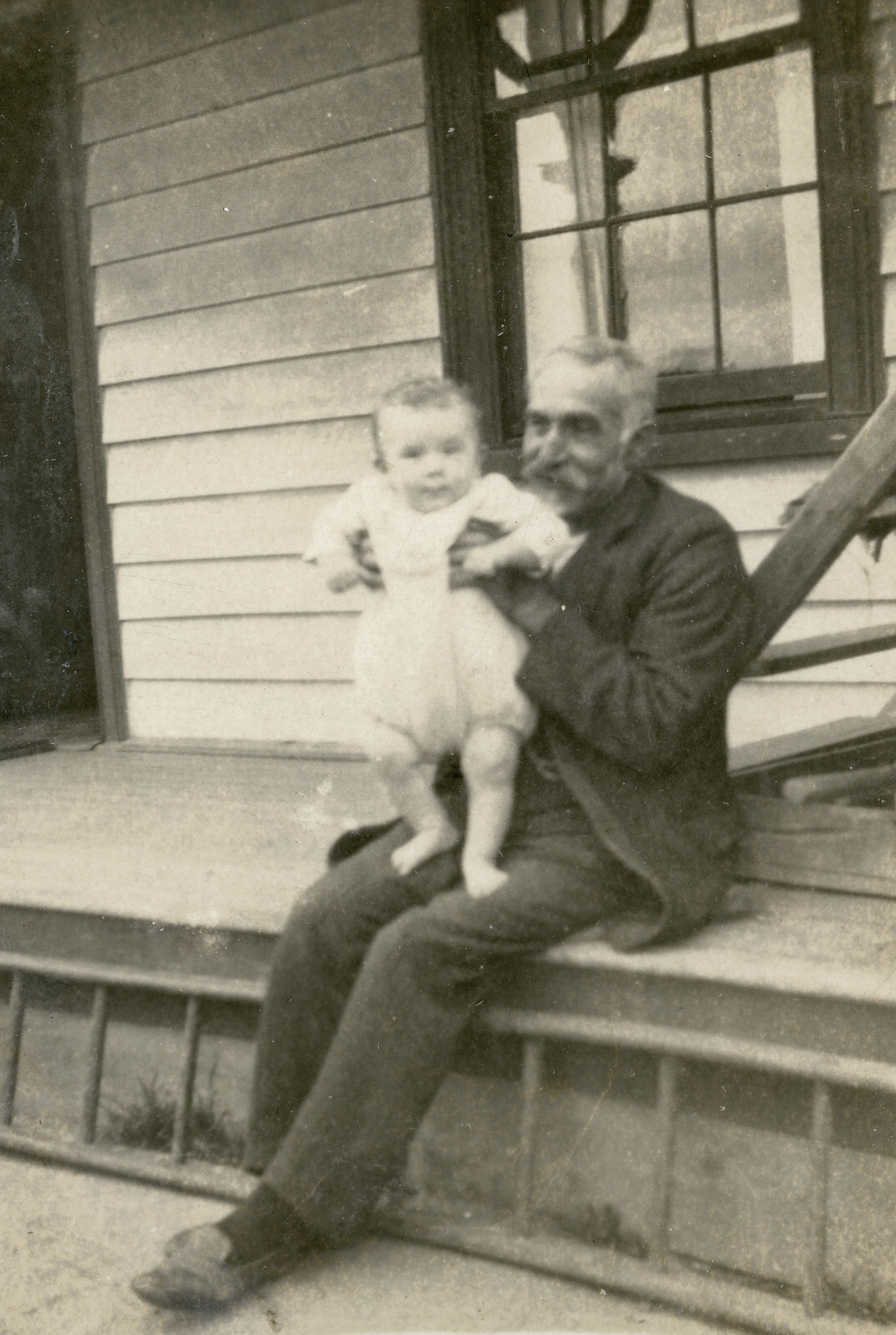 Campbell Family Photograph; Mac Campbell with Grandad McKendry; ca 1920s