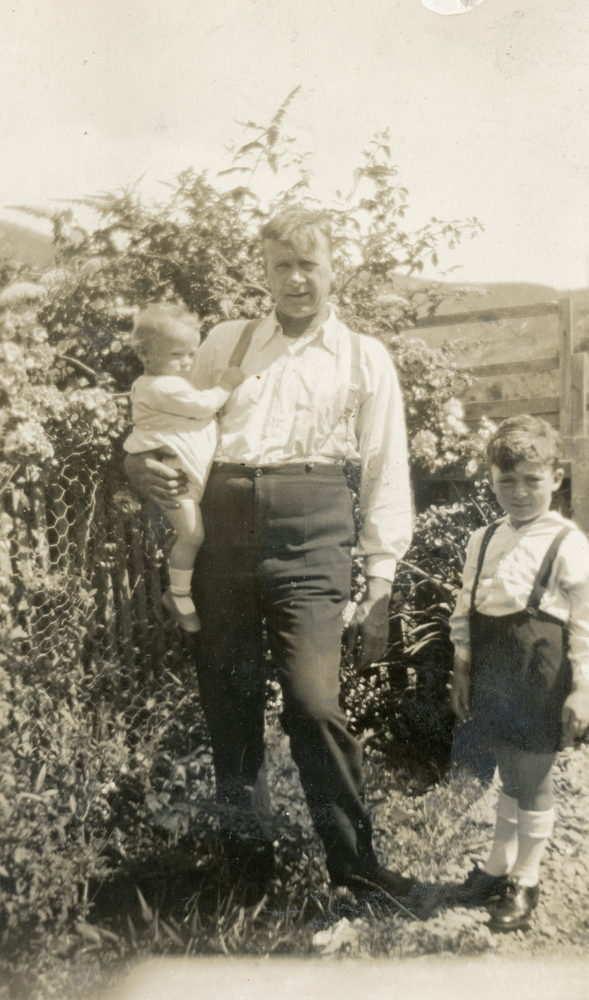 Campbell Family Photograph; Peter, Bob and Mac Campbell; ca 1920s