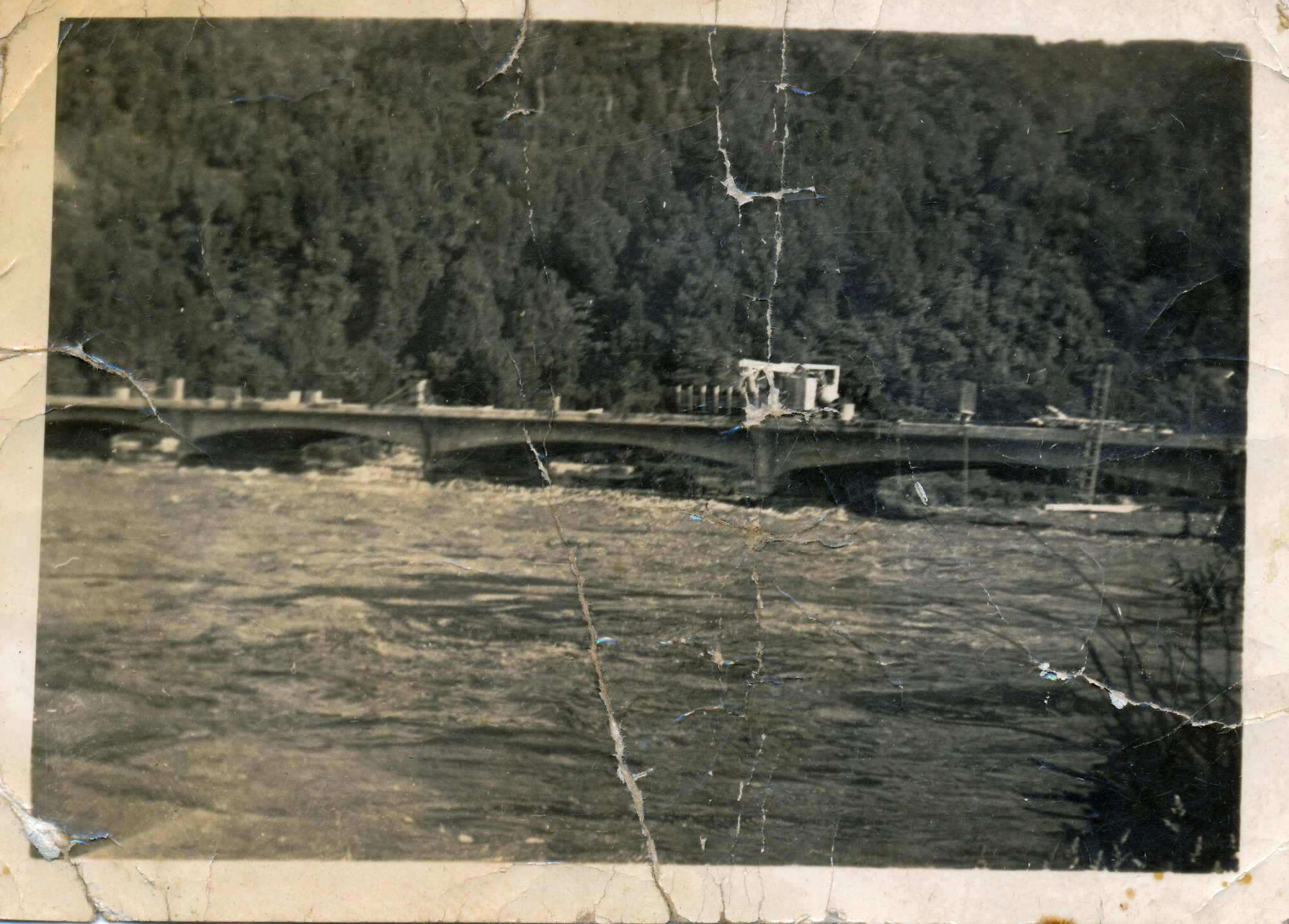 Construction of Silverstream river bridge