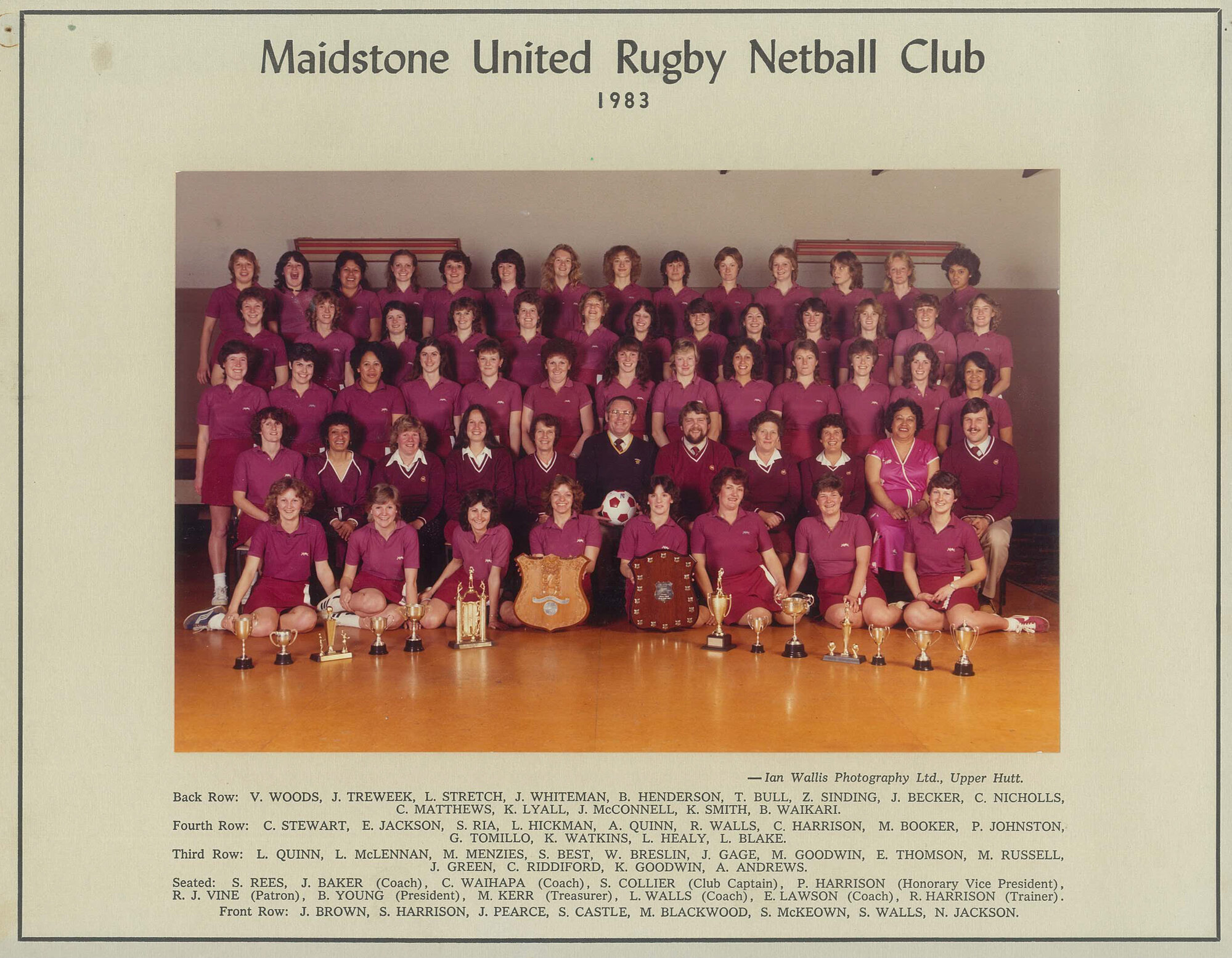 Maidstone United Rugby Netball Club; 1983