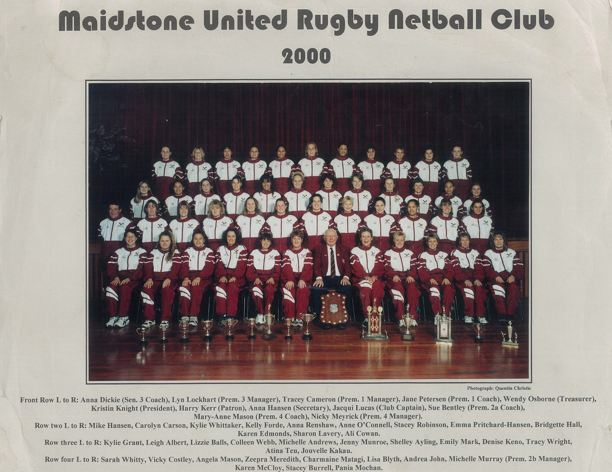 Maidstone United Rugby Netball Club; 2000
