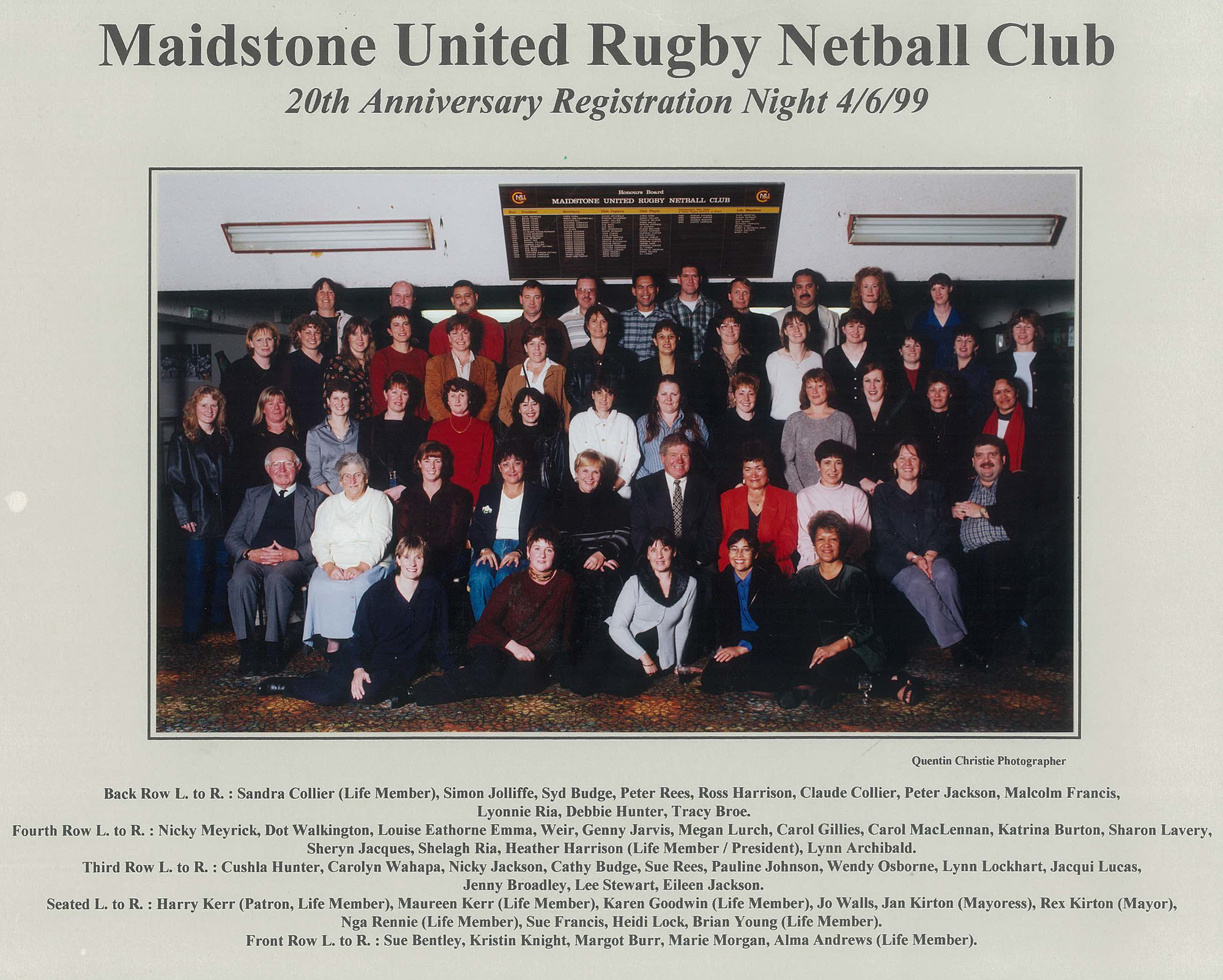 Maidstone United Rugby Netball Club; 1999