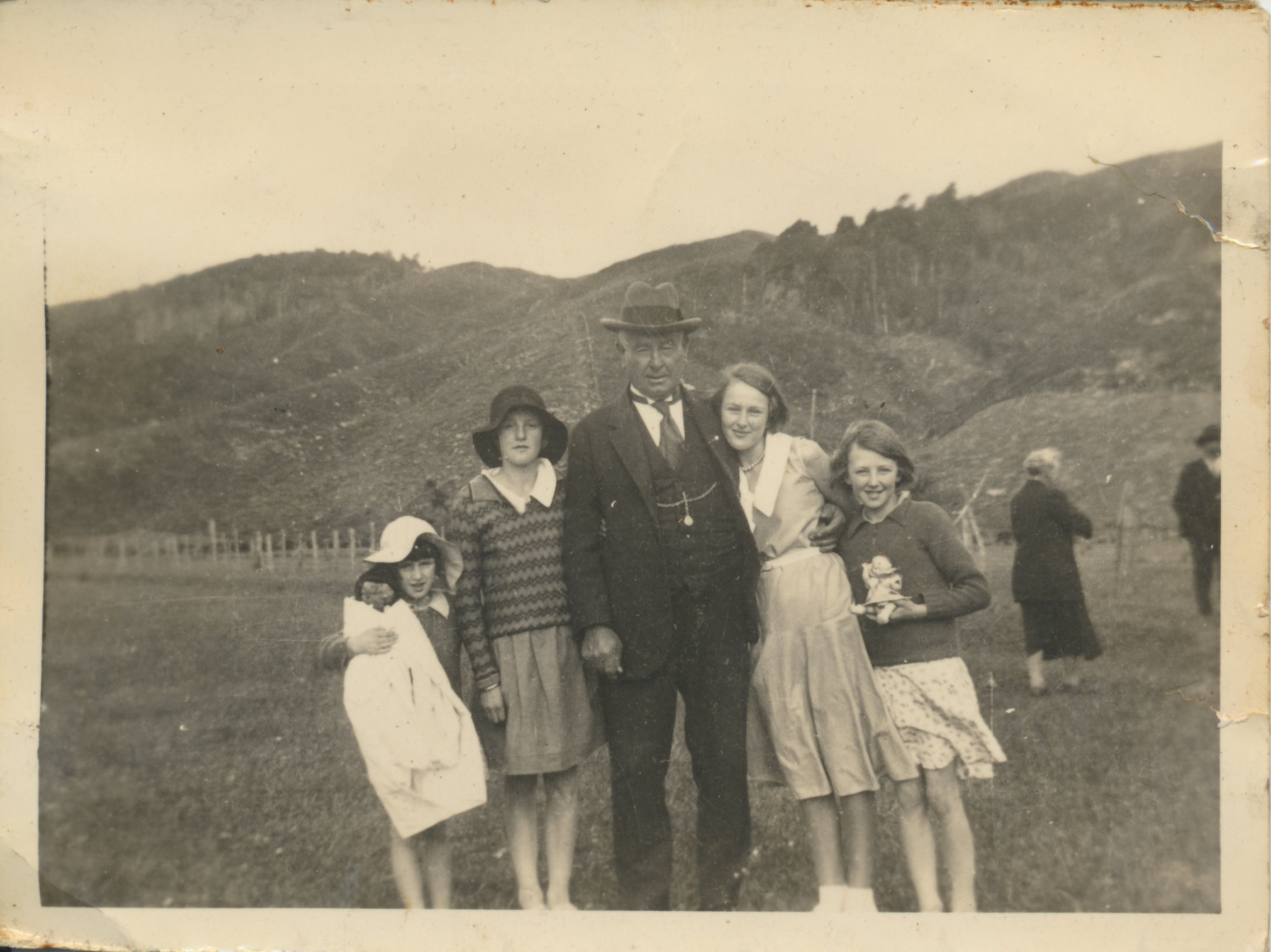 William Grieg with family members at Rangimarie Farm