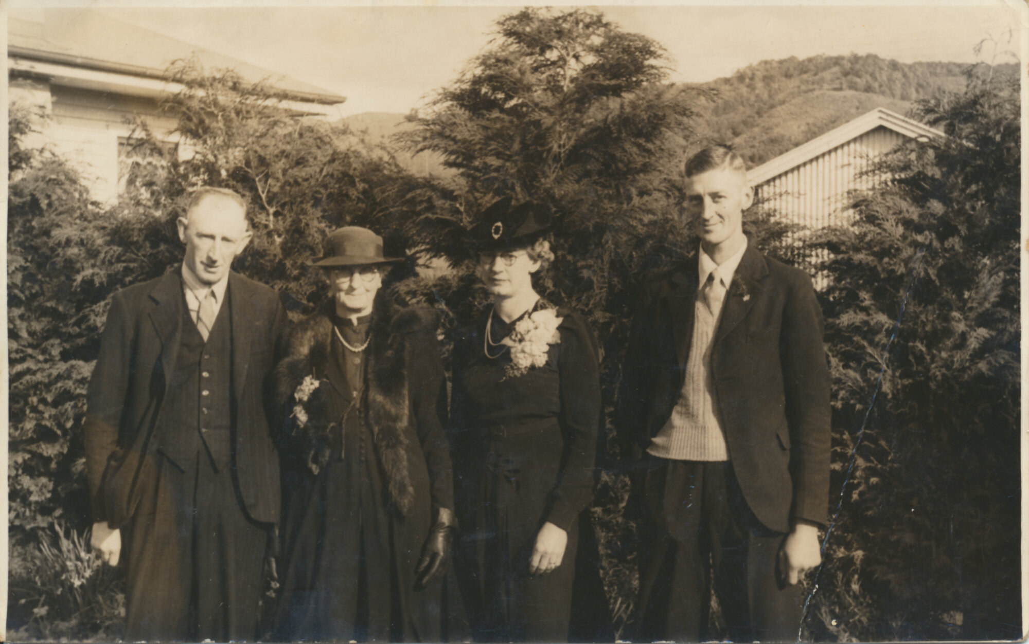 Ellen Grieg with Ken and Margaret Julia Geange and Stanley Geange