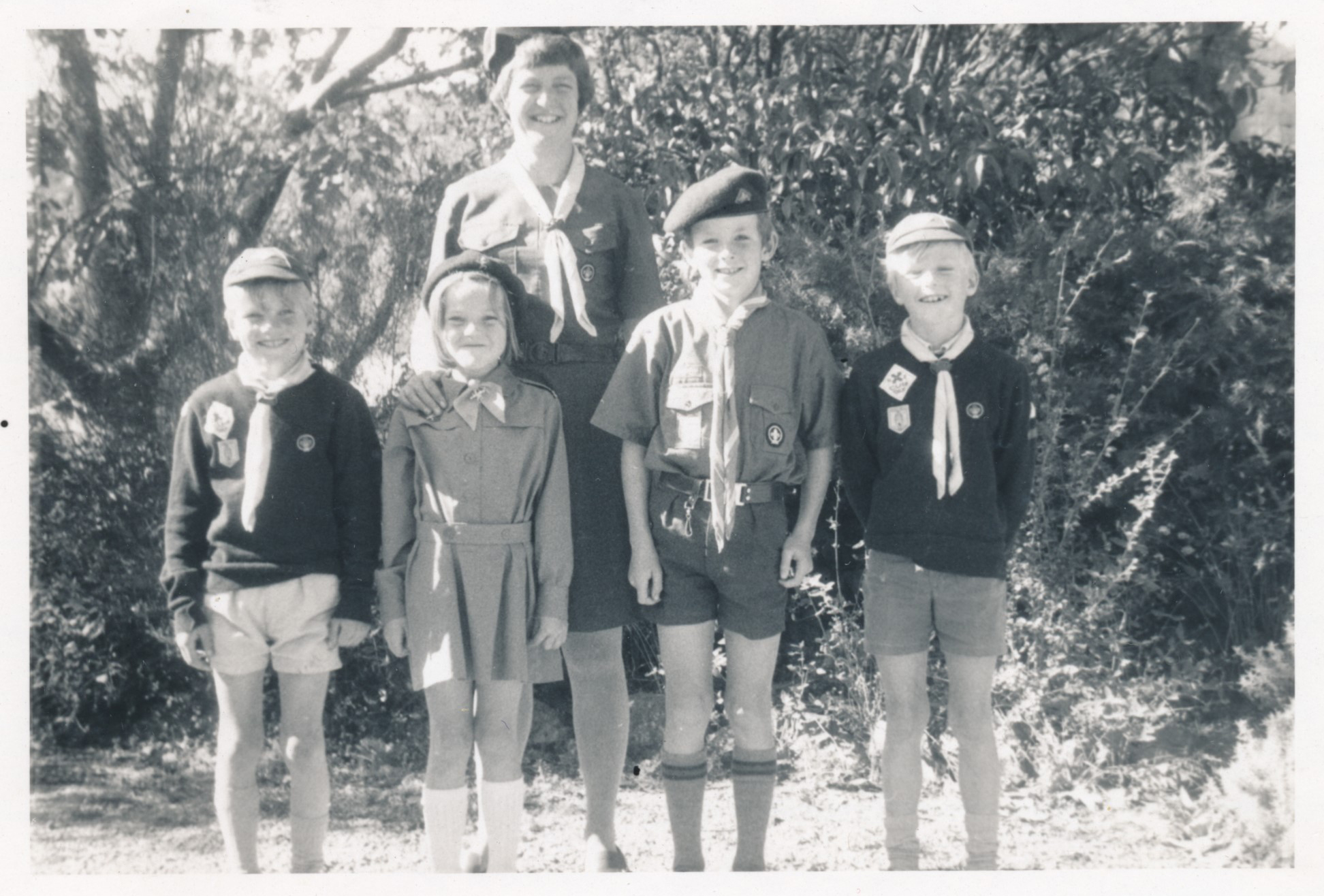 Boy Scouts Pinehaven Group; Family in Uniform for Church Parade; 1971