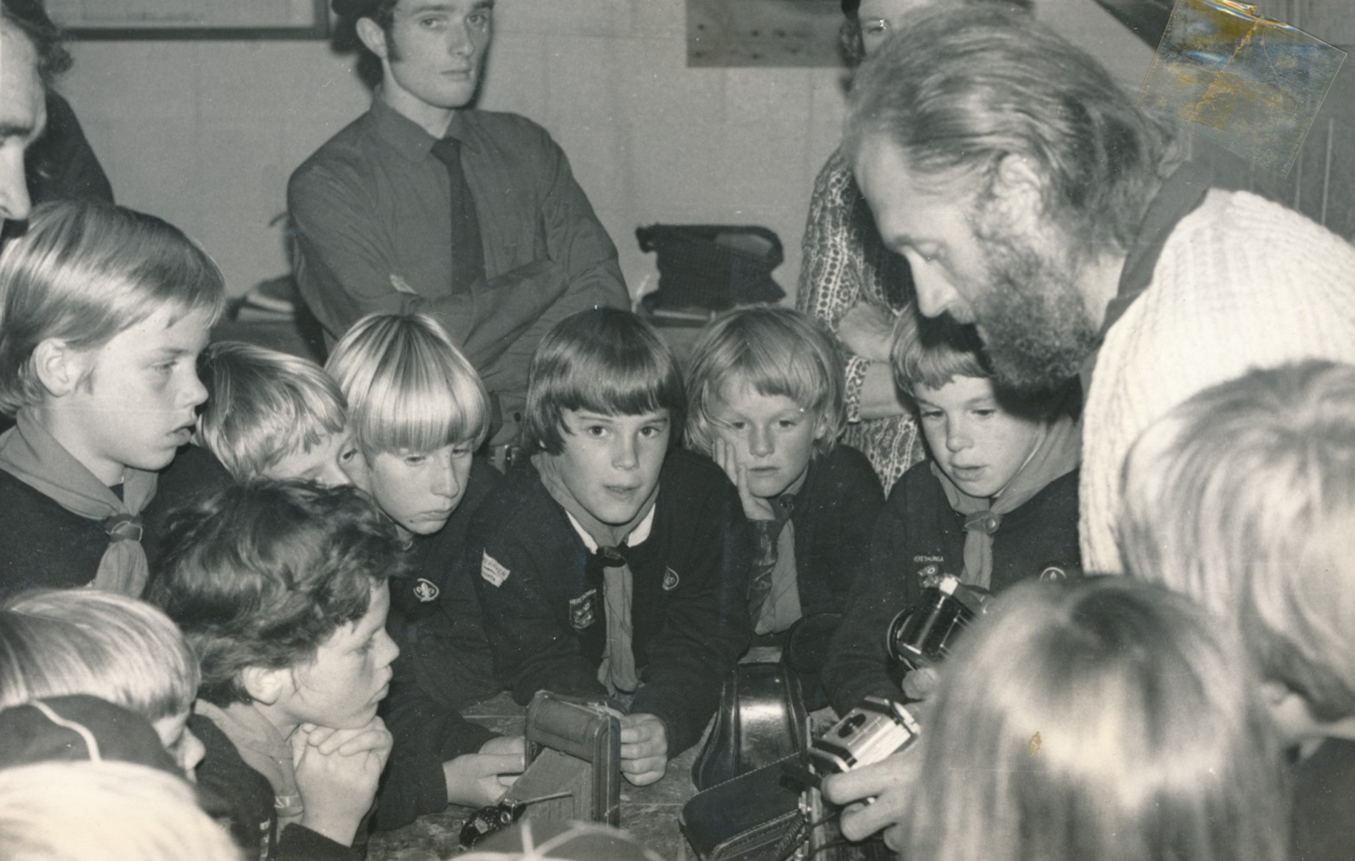 Boy Scouts Radiata Cub Pack; Photography Lesson; 1974