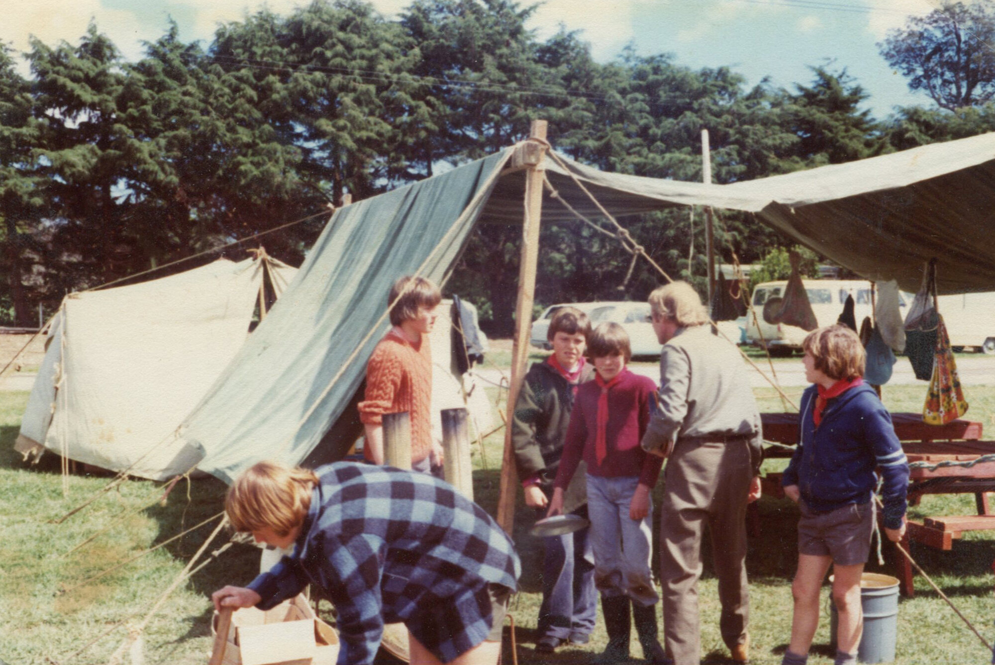 District Scout Camp at Trentham Memorial Park; 1978