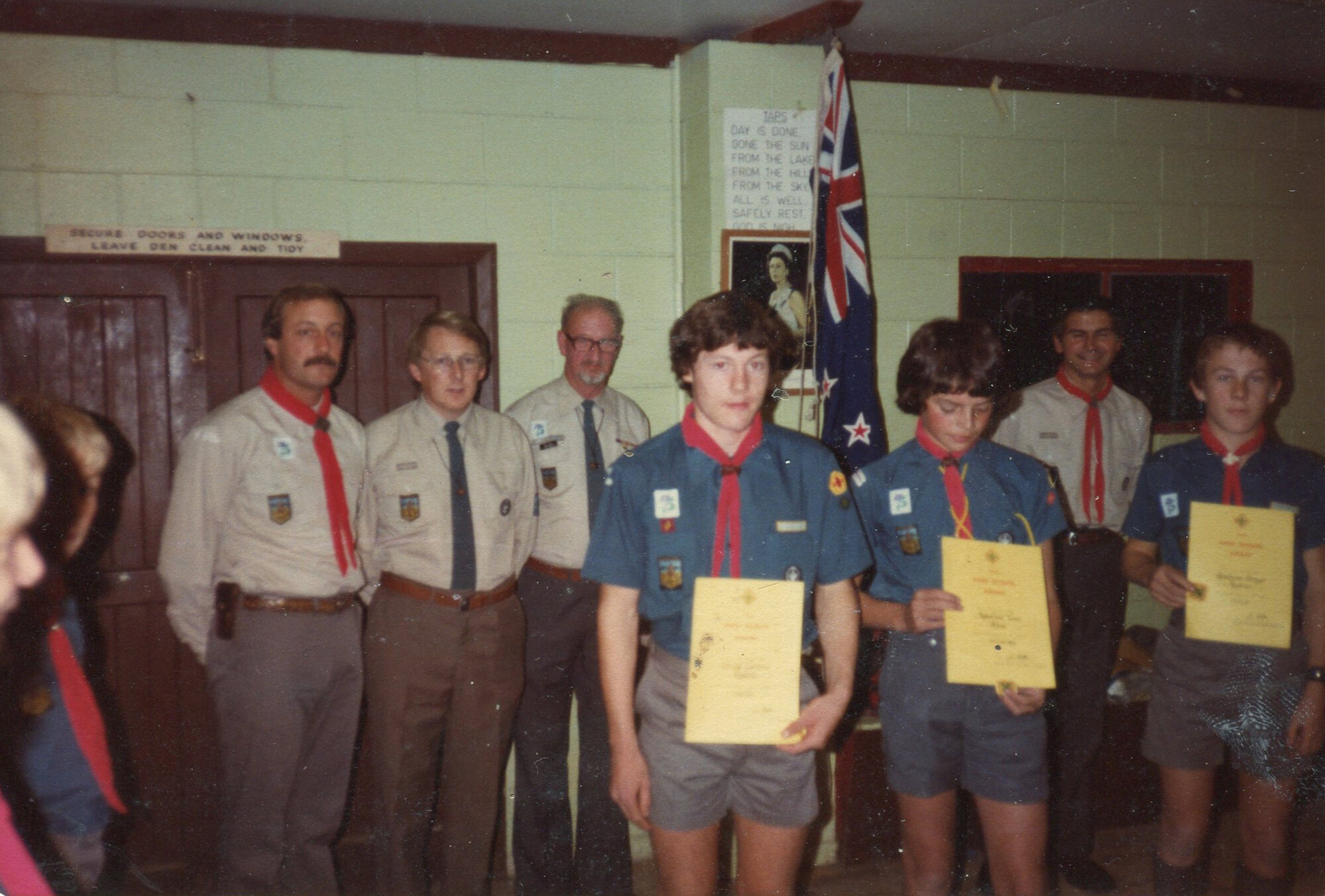 Pinehaven Scout Group; Scouts Receive "Chief Scouts Award"; 1982