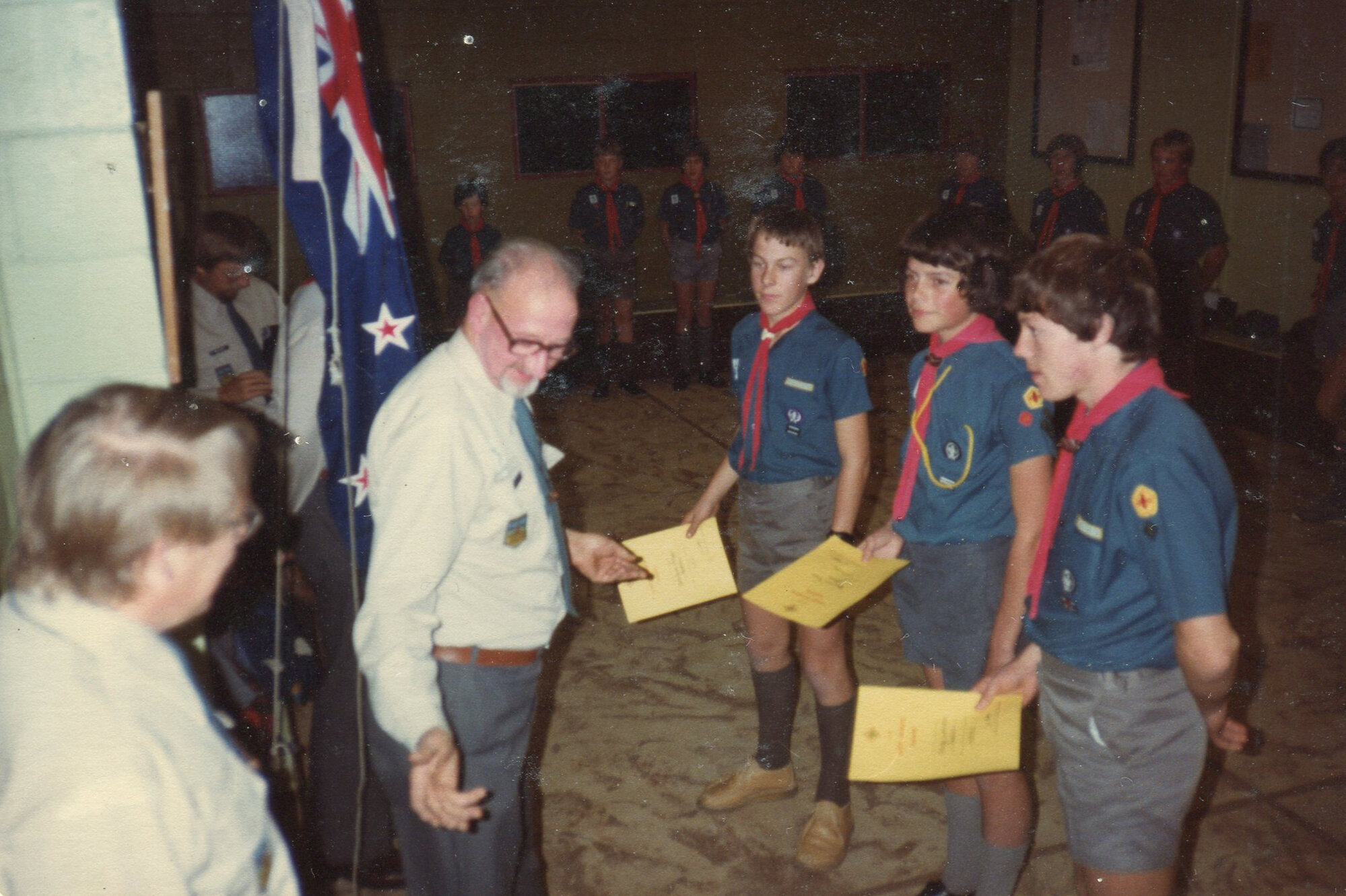 Pinehaven Scout Group; Scouts Receive "Chief Scouts Award"; 1982