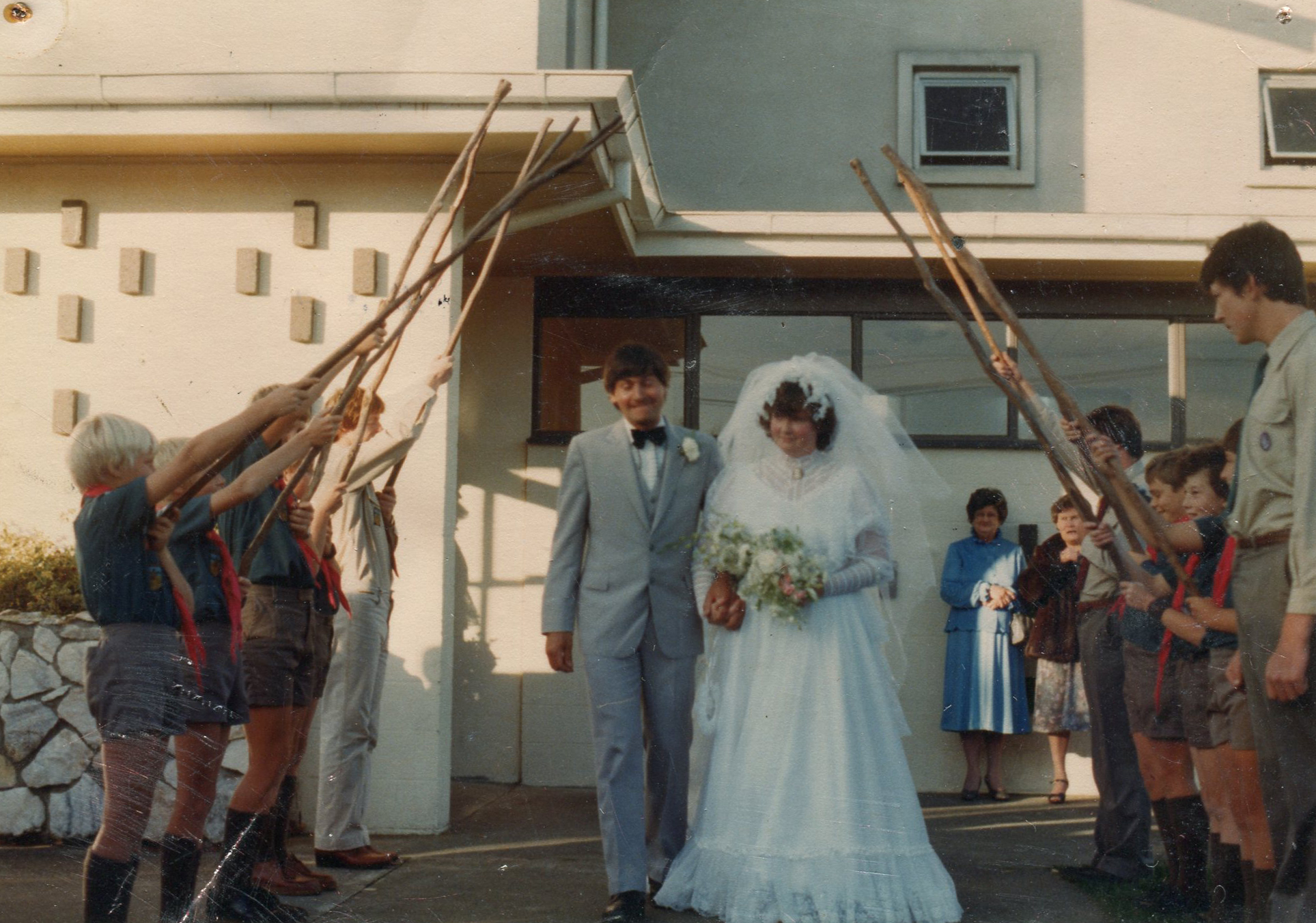 Pinehaven Scout Group; Alan Rutick marries; ca 1980s