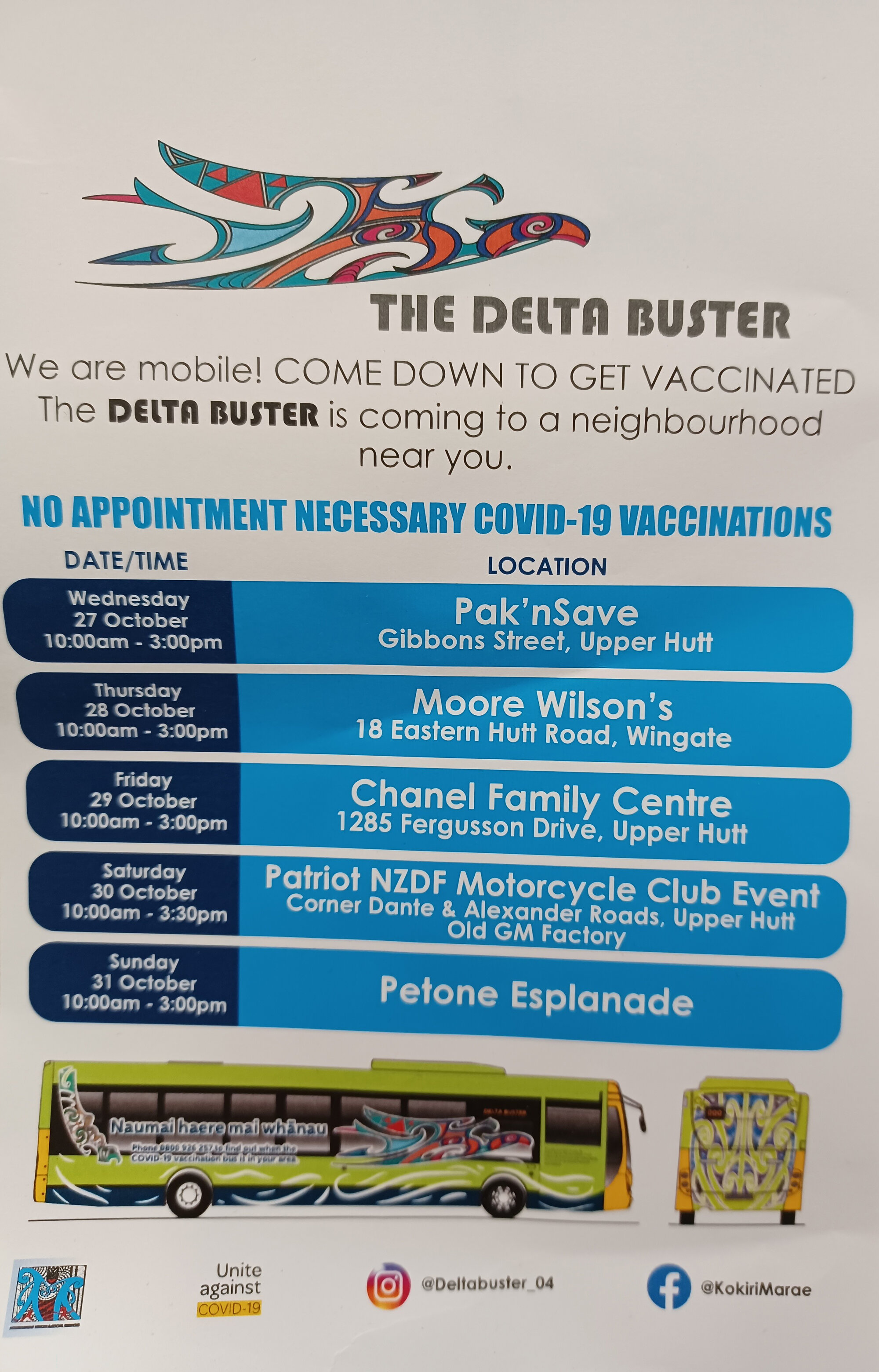 The Delta Buster; Covid-19 Mobile Vaccination Clinic; 2021