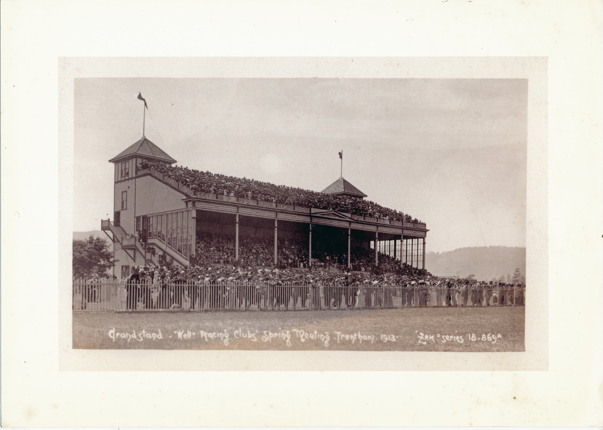 Grandstand Wellington Racing Clubs Spring Meeting Trentham 1913