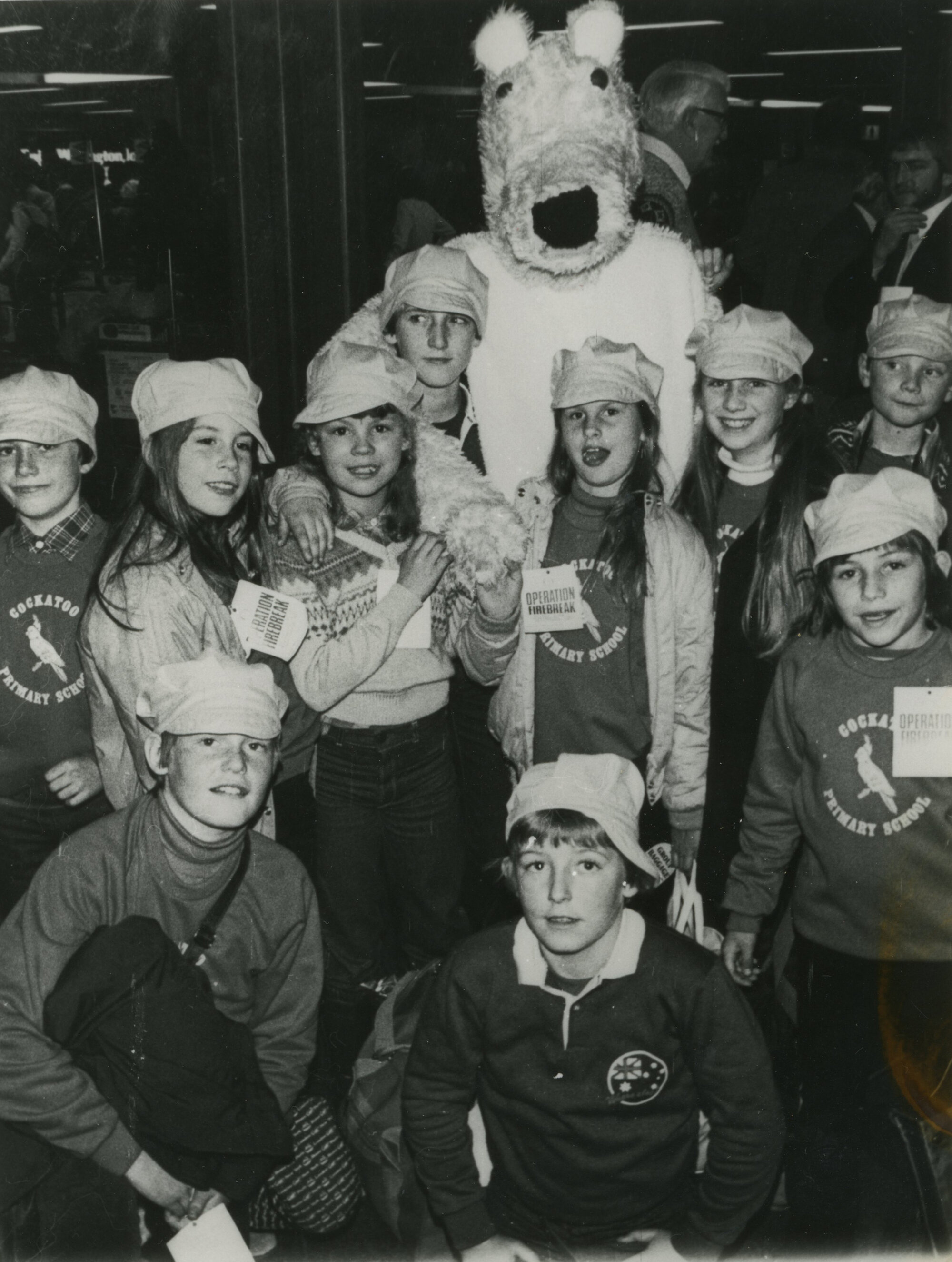 "Operation Firebreak"  Australian School Children Visit; 1983