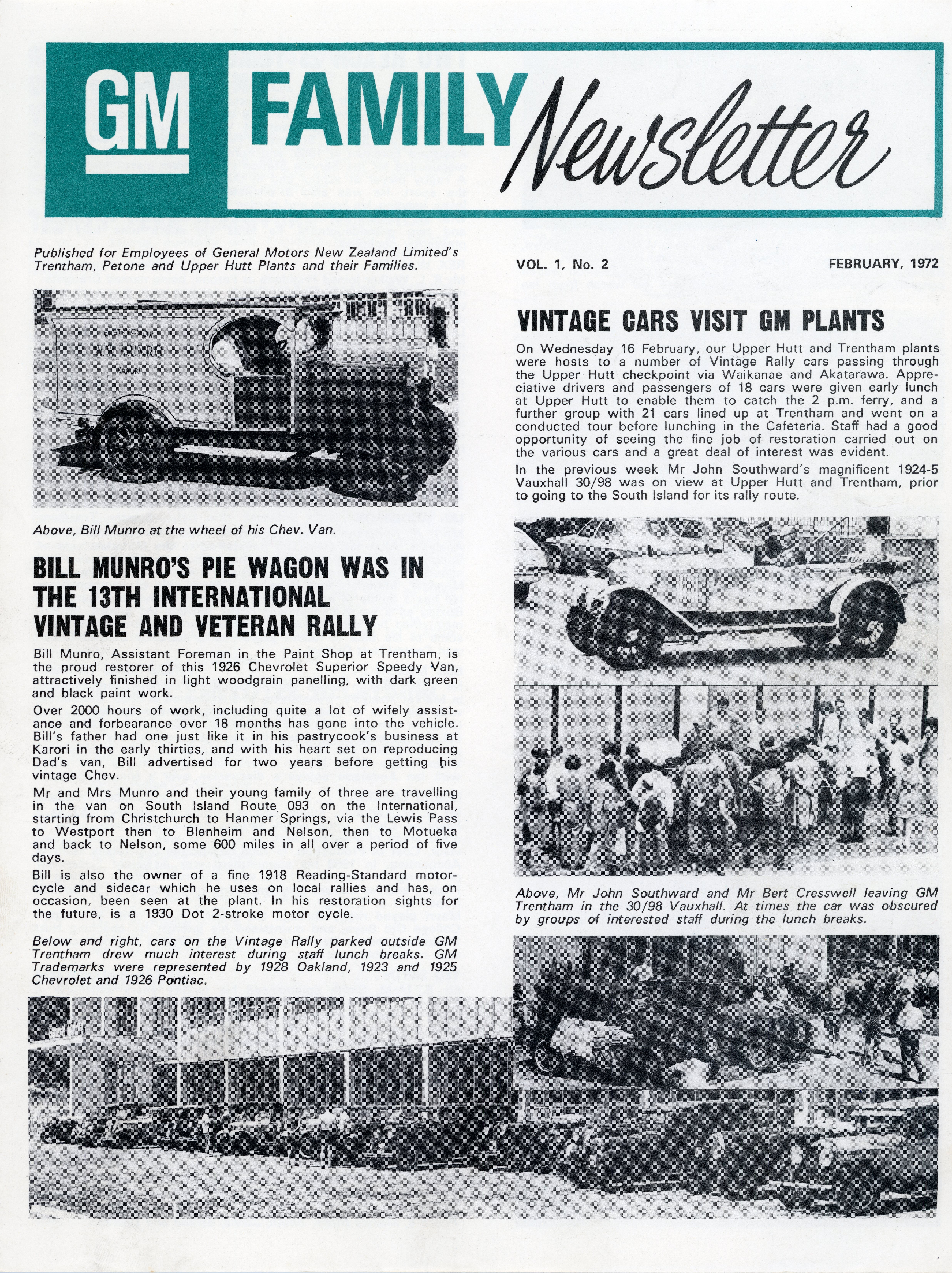 General Motors Family Newsletter; Vol 1, No.2; 1972