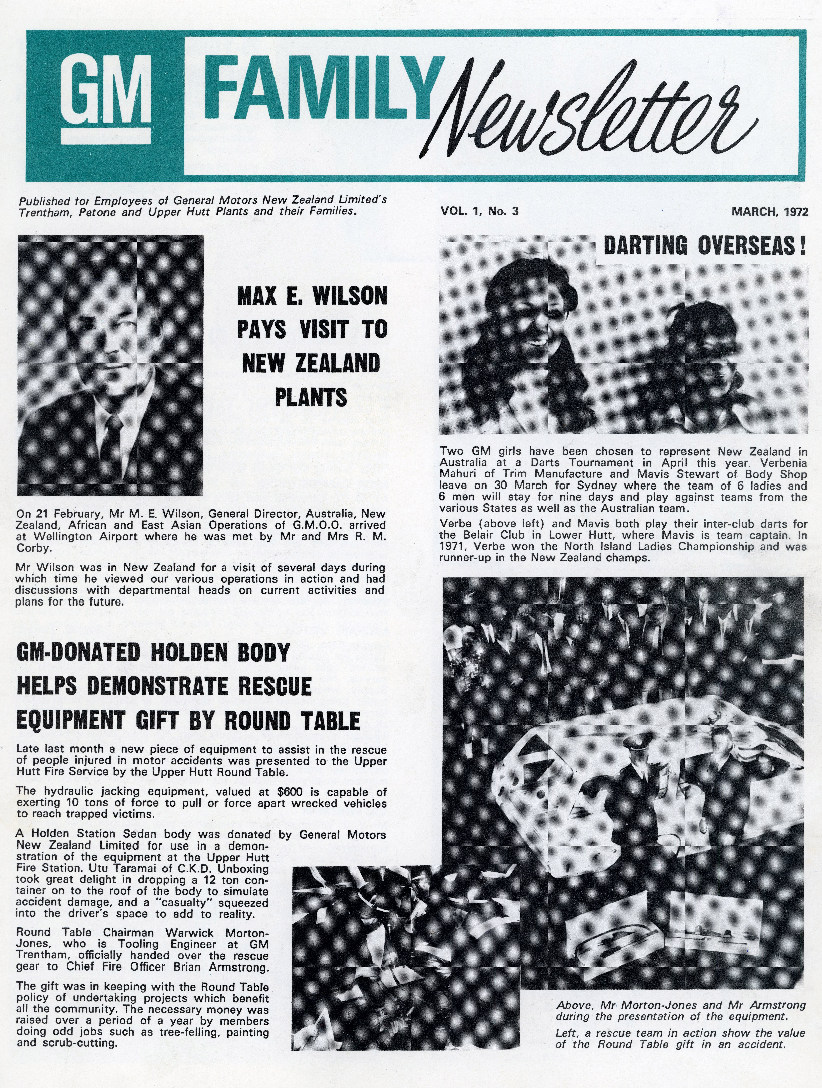 General Motors Family Newsletter; Vol 1, No.3; 1972