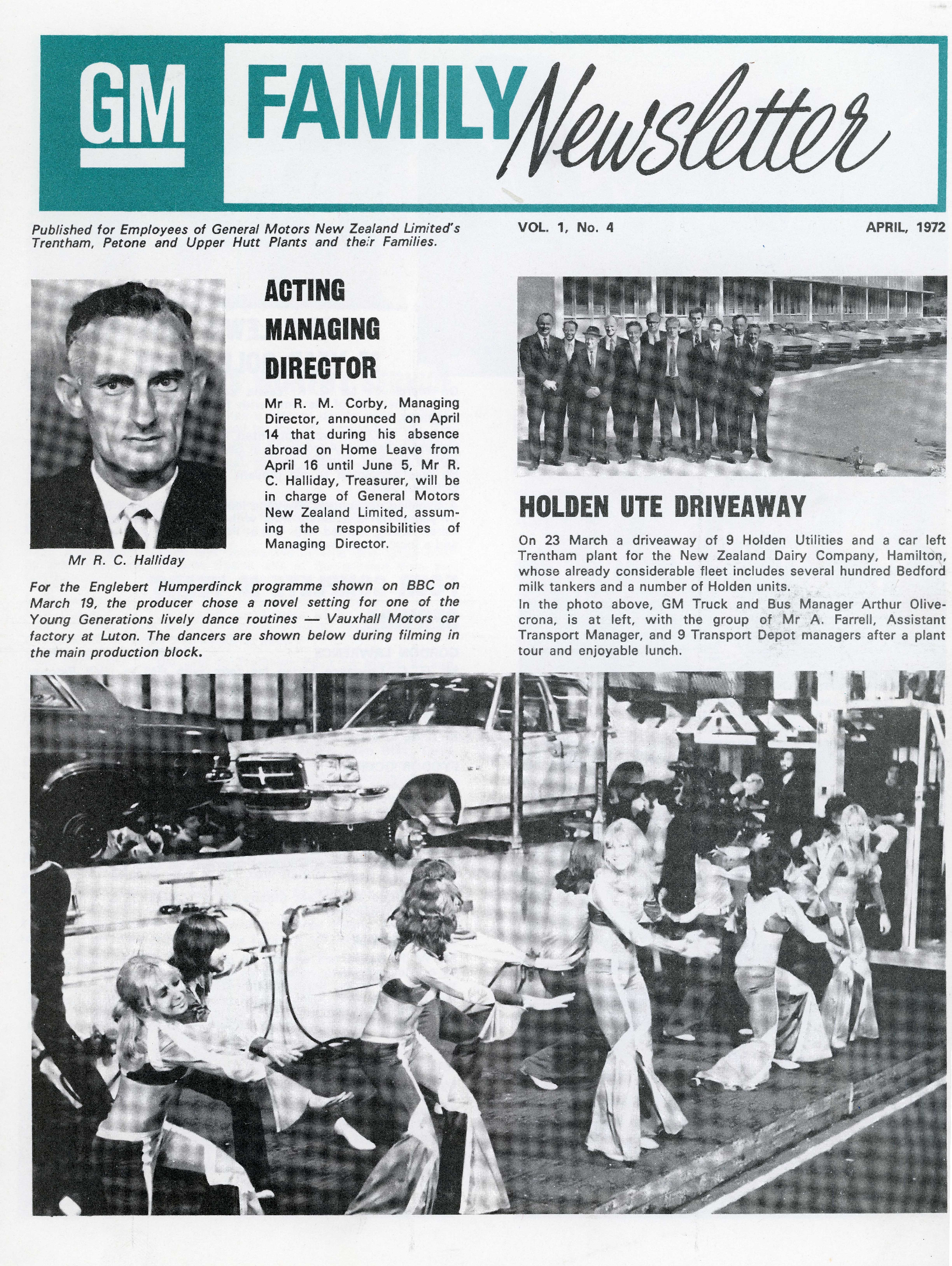 General Motors Family Newsletter; Vol 1, No.4; 1972