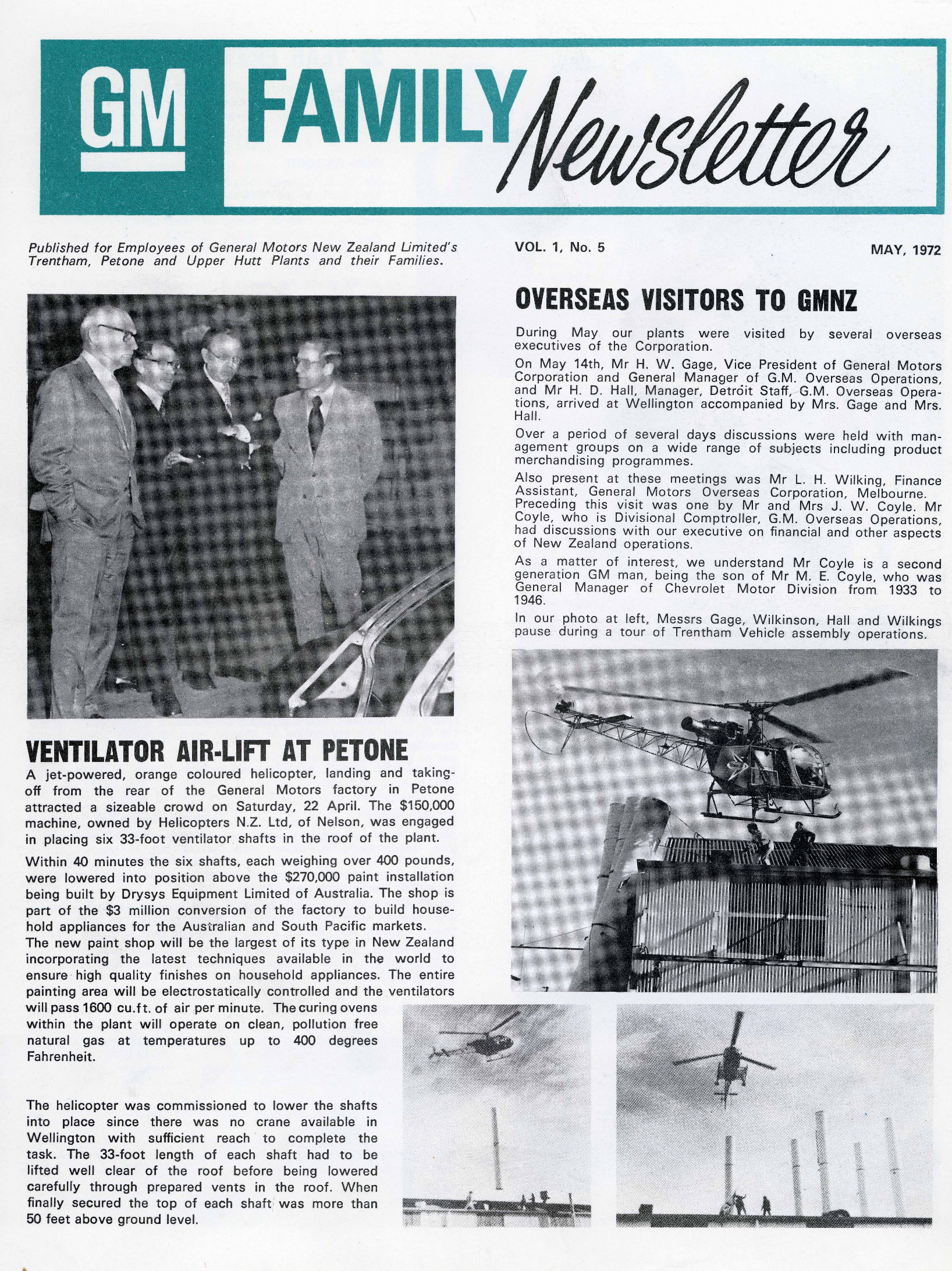 General Motors Family Newsletter; Vol 1, No.5; 1972