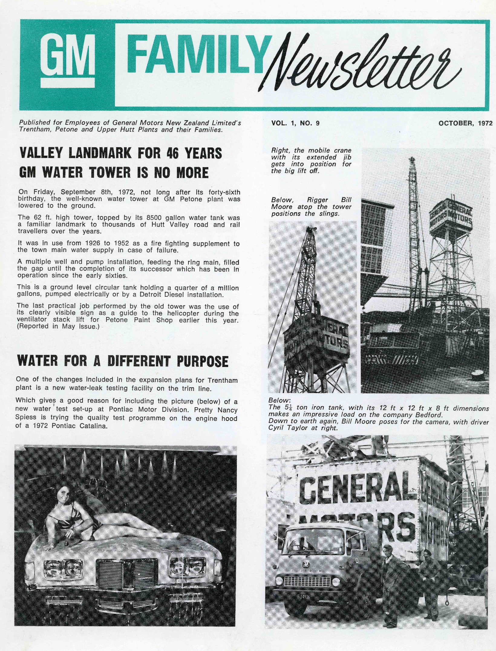 General Motors Family Newsletter; Vol 1, No.9; 1972