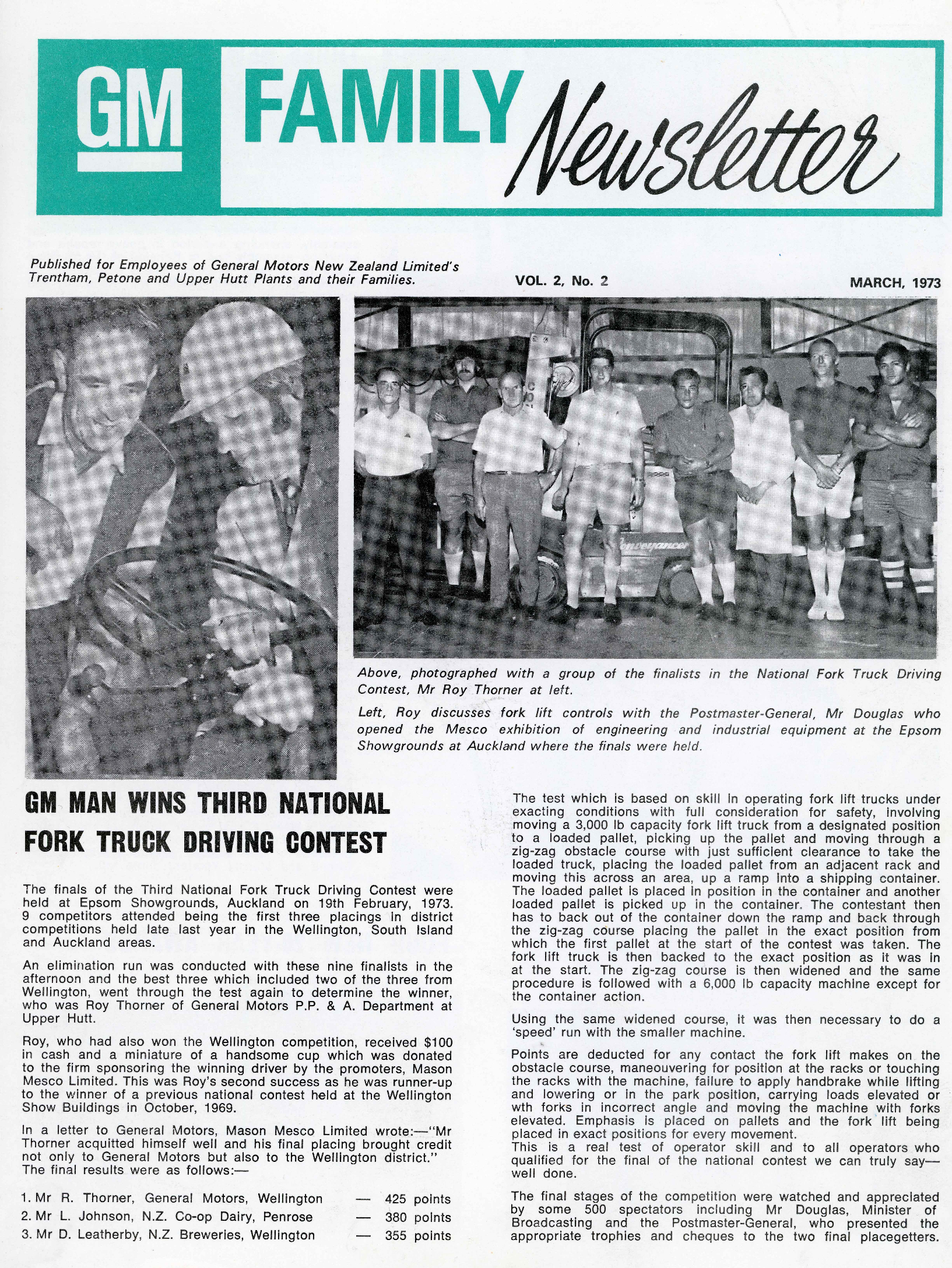 General Motors Family Newsletter; Vol 2, No.2; 1973
