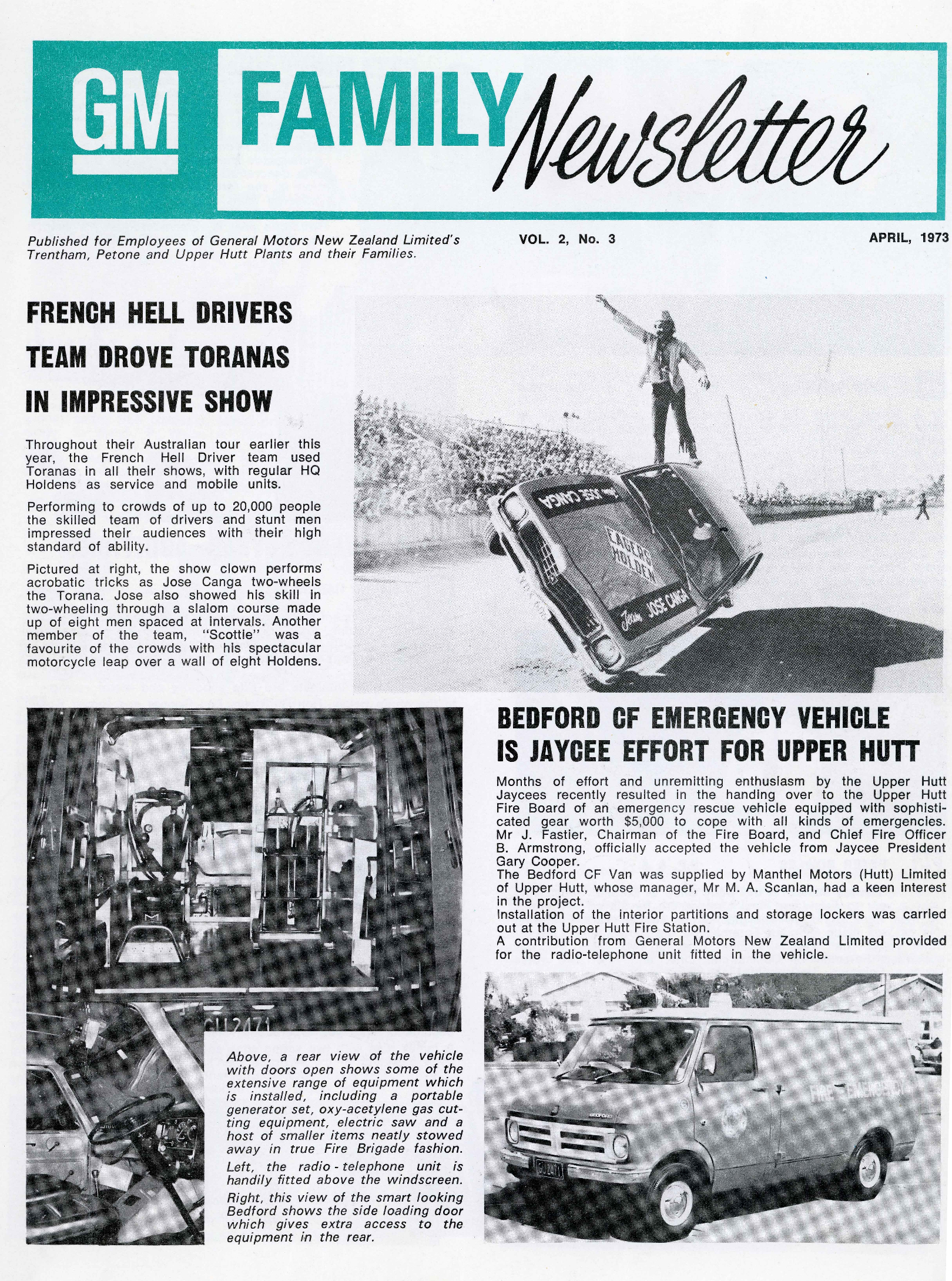 General Motors Family Newsletter; Vol 2, No.3; 1973