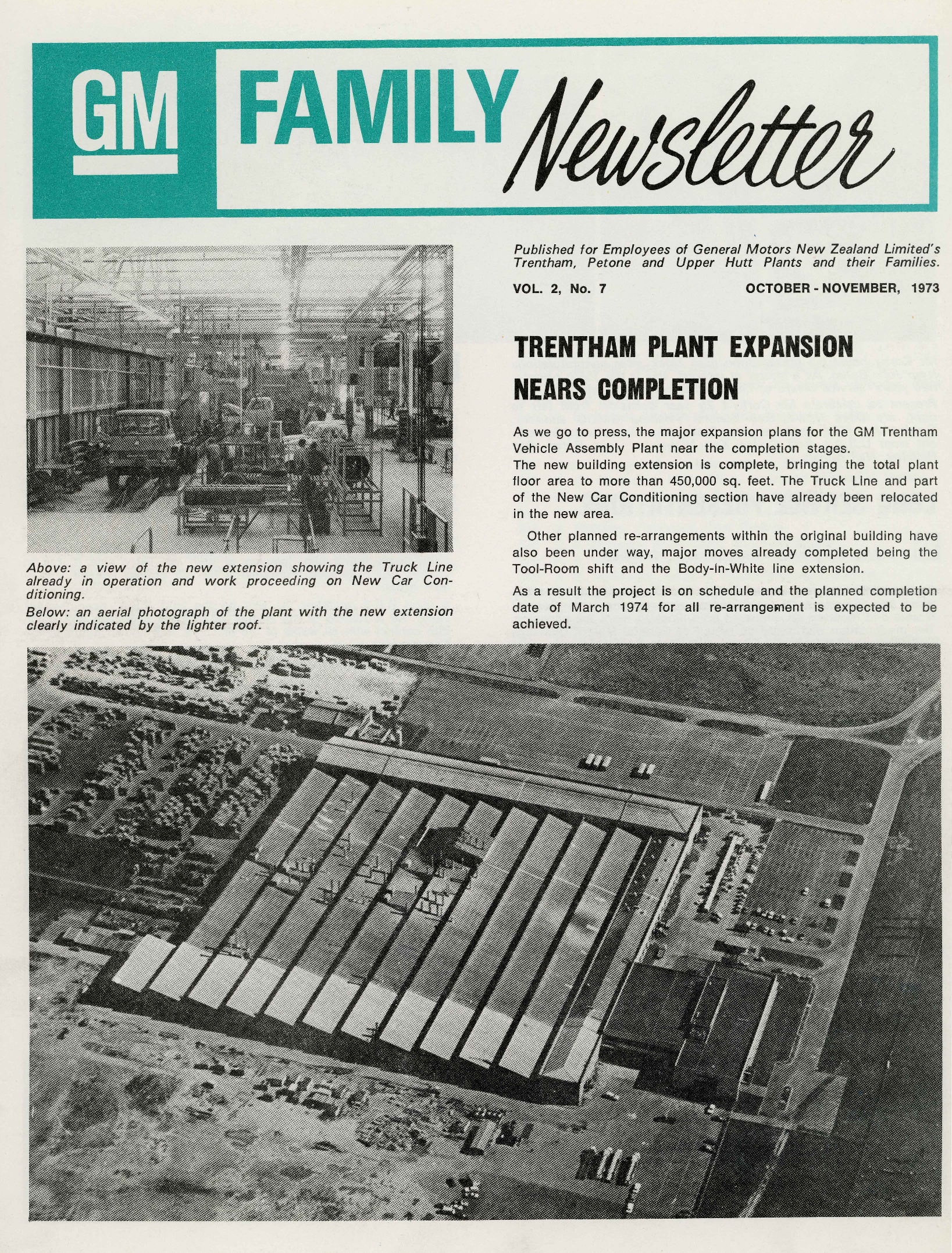 General Motors Family Newsletter; Vol 2, No.7; 1973