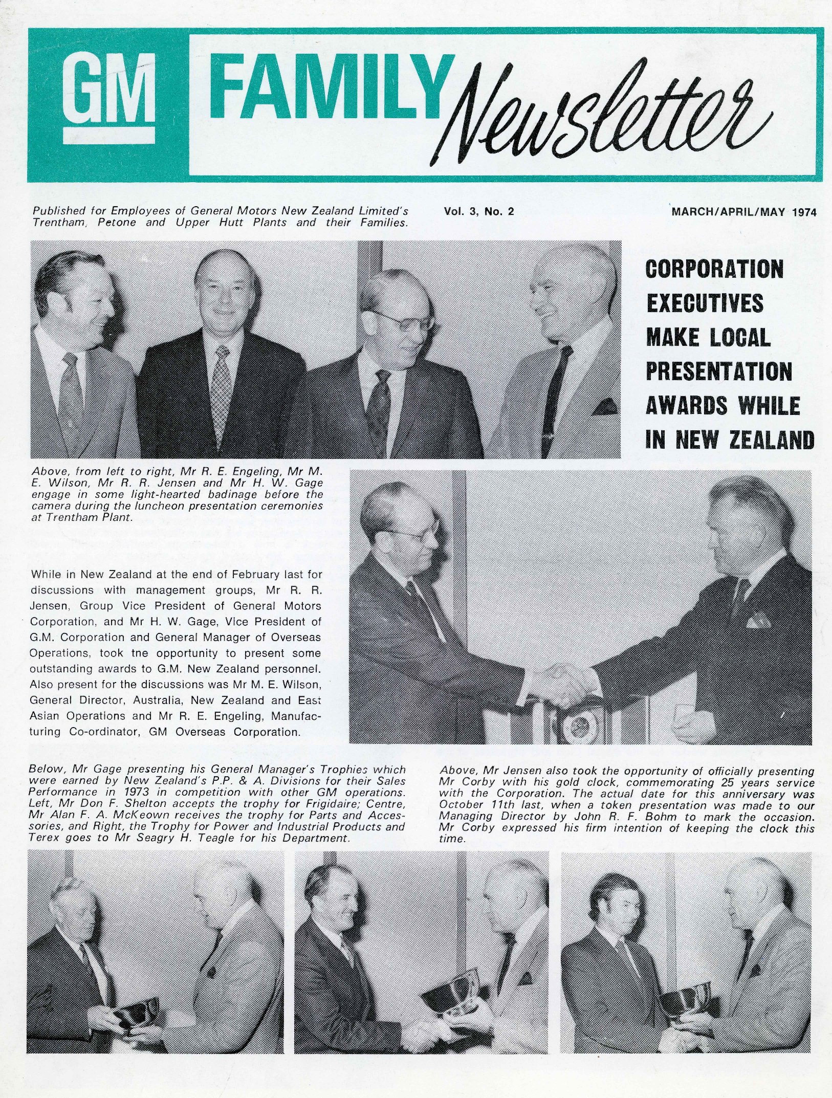 General Motors Family Newsletter; Vol 3, No.2; 1974