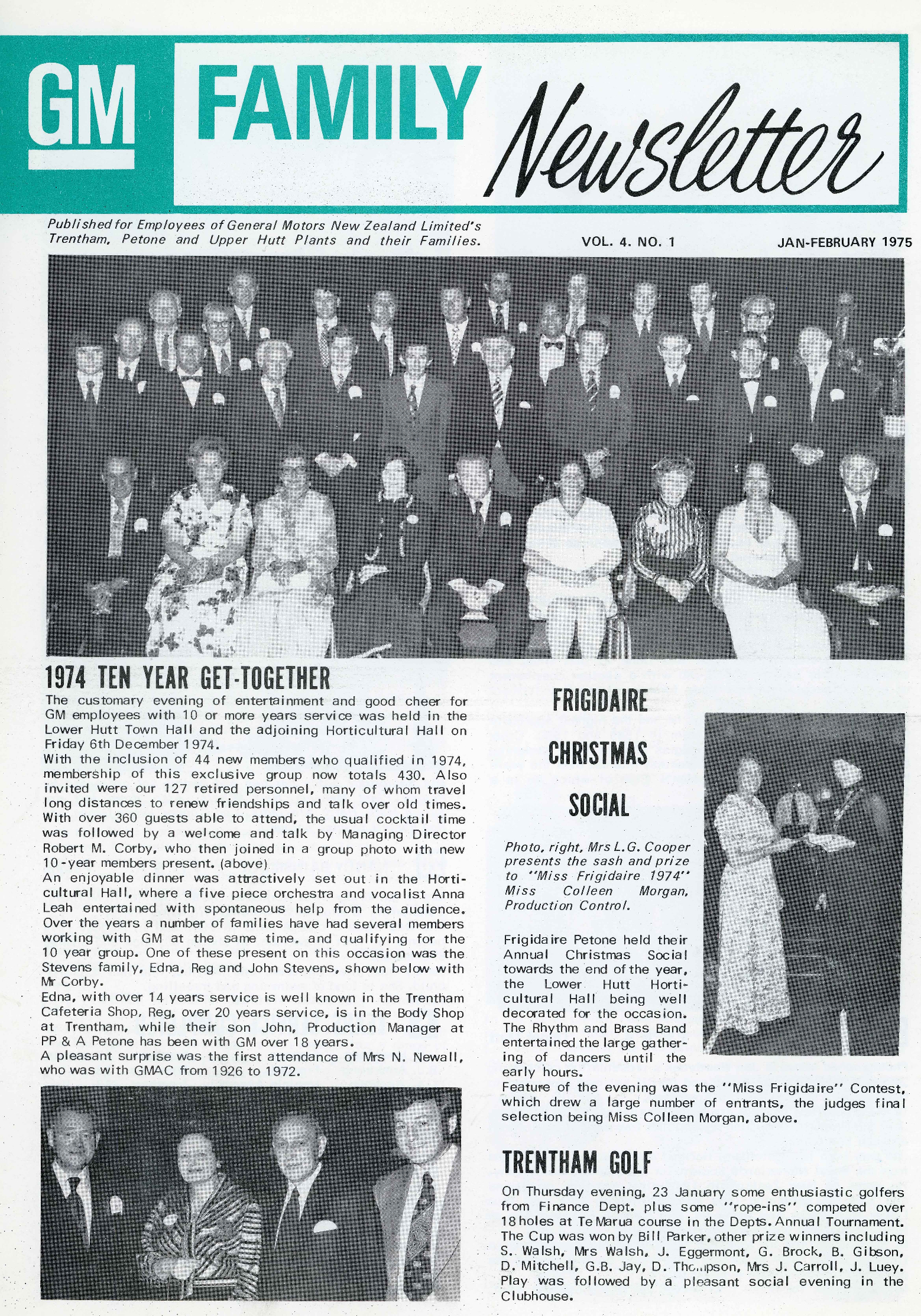General Motors Family Newsletter; Vol 4, No.1; 1975