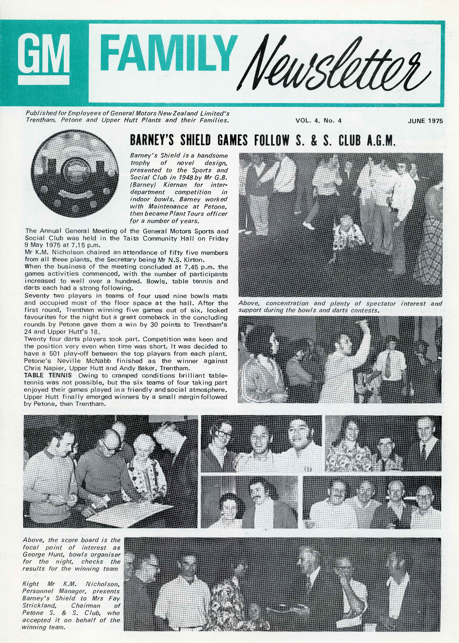 General Motors Family Newsletter; Vol 4, No.4; 1975