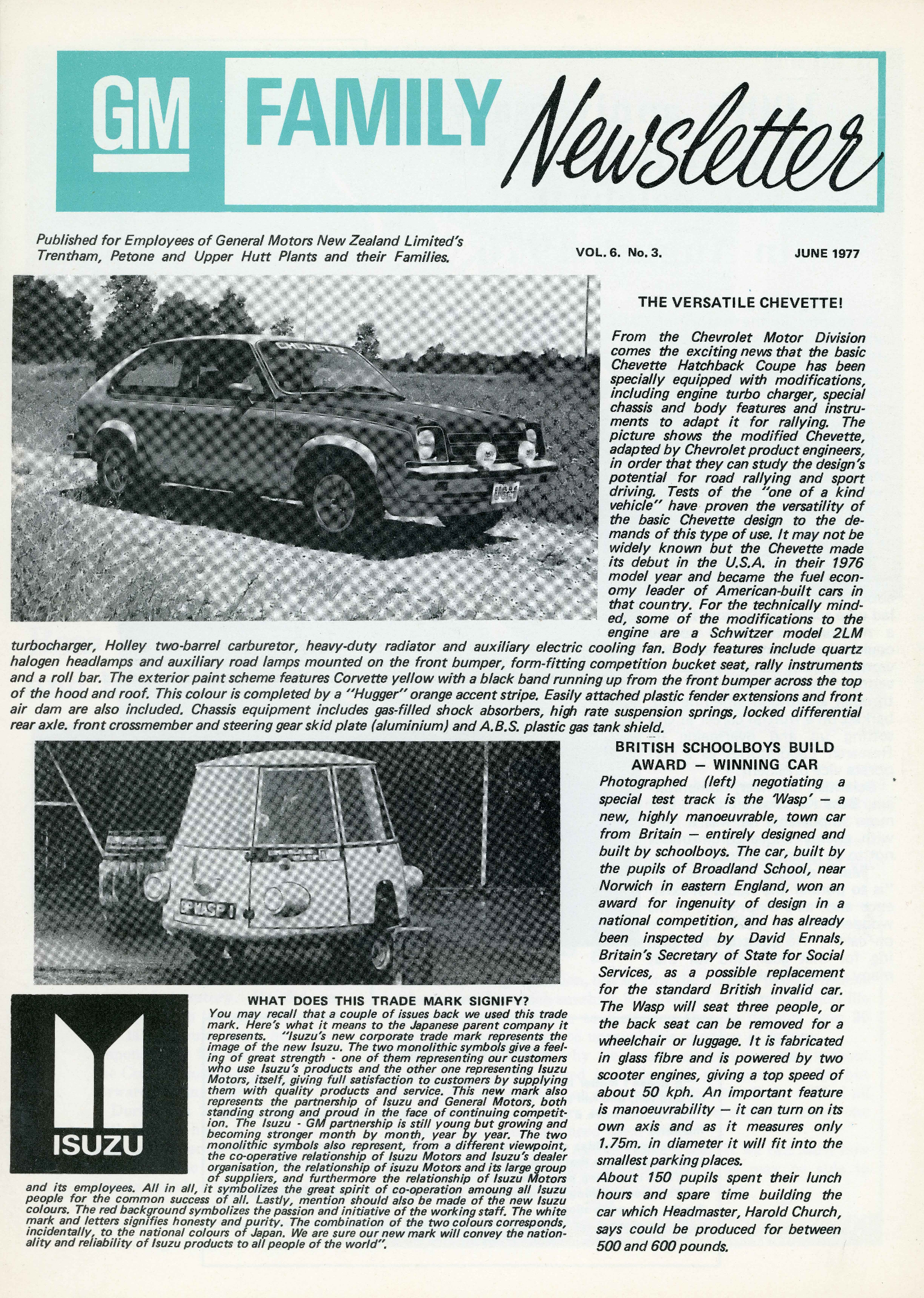 General Motors Family Newsletter; Vol 6, No.3; 1977