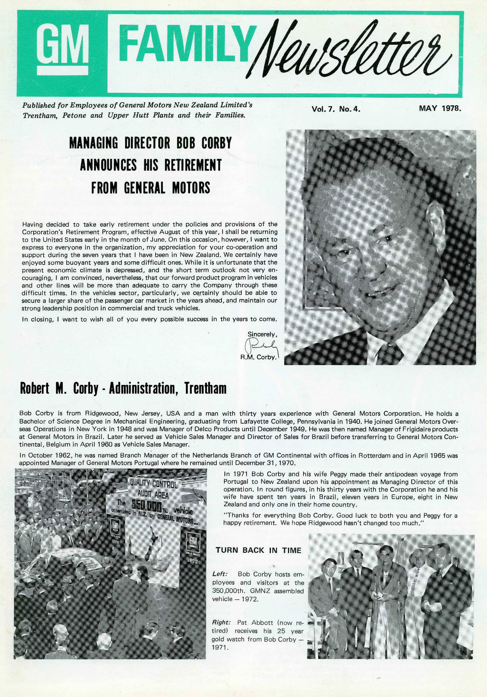 General Motors Family Newsletter; Vol 7, No.4; 1978