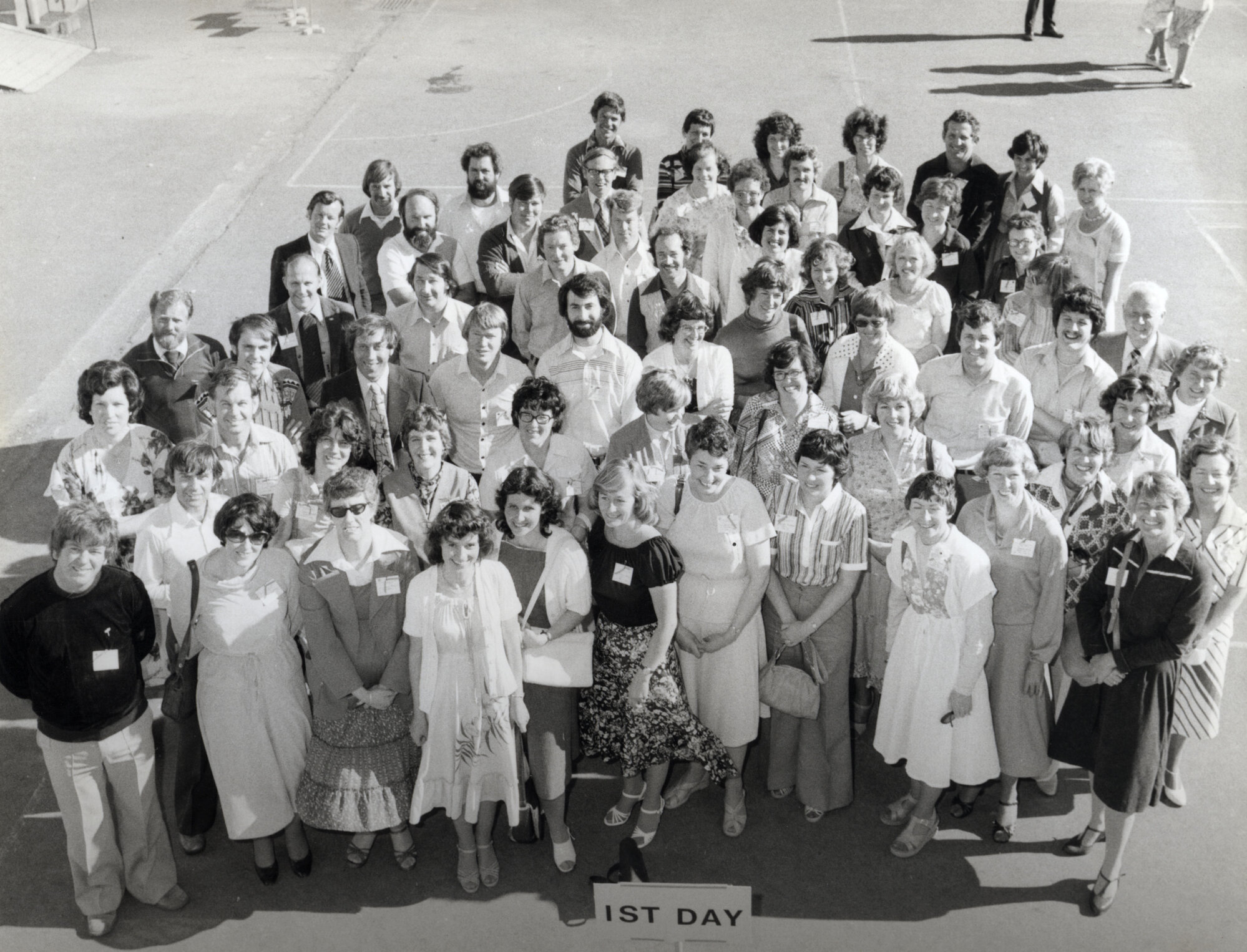 Oxford Crescent School 25th Jubilee, 1978; first-day staff and pupils
