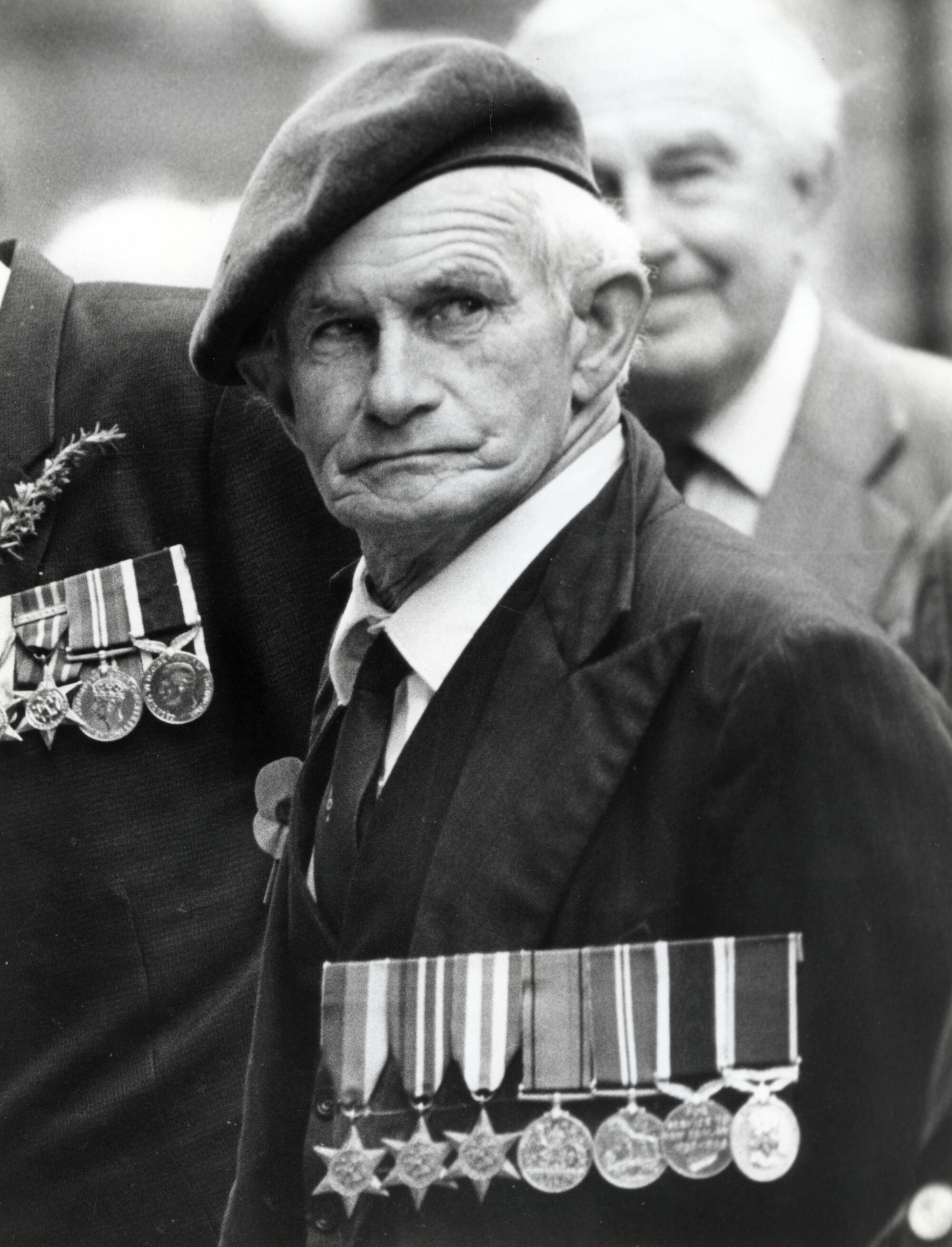 Jack Danahay at Anzac Day; ca 1980s