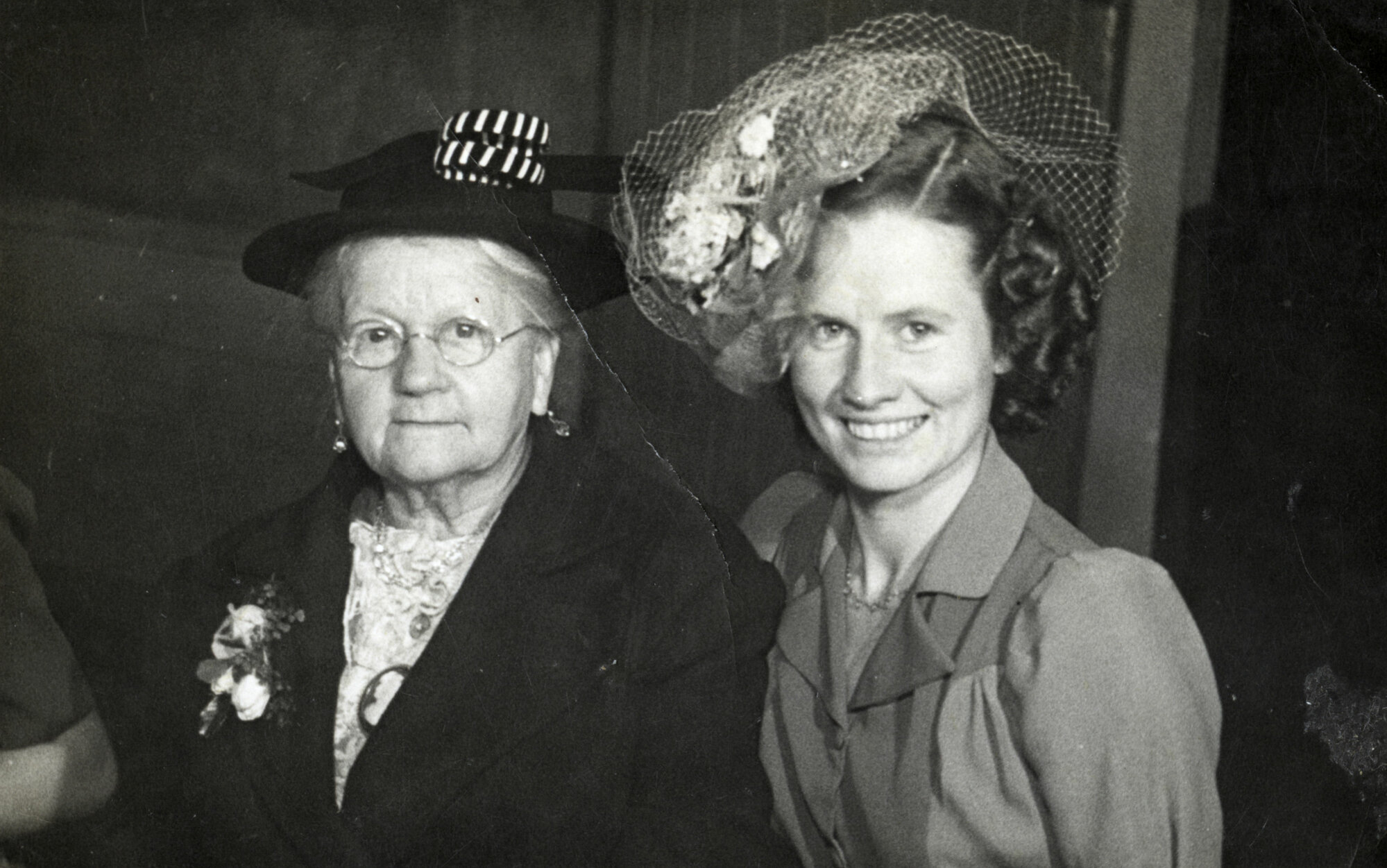 Mary Ann McCurdy and Flora Hoskins (nee Danahay); No date