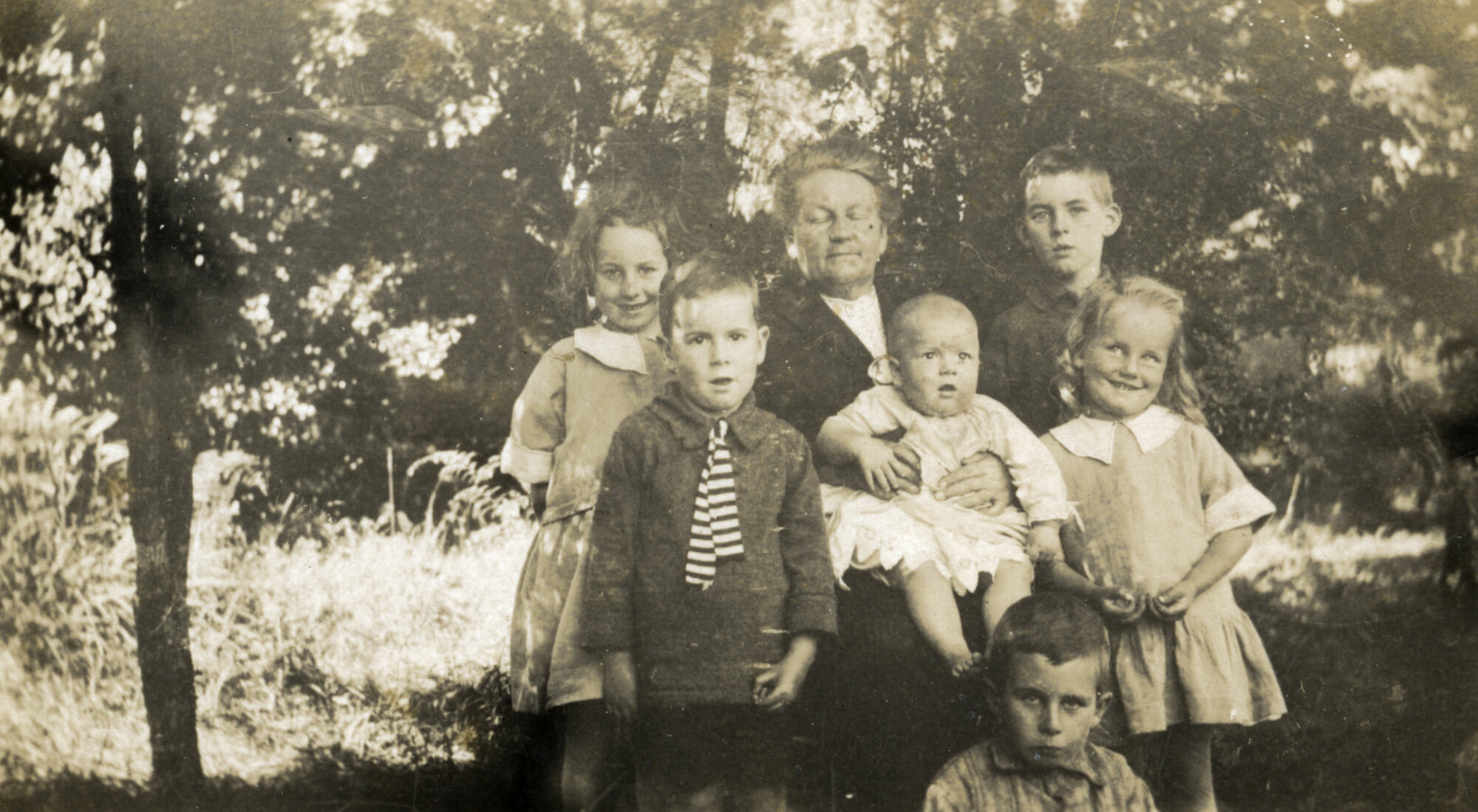 Mary Ann McCurdy and Grandchildren; No date