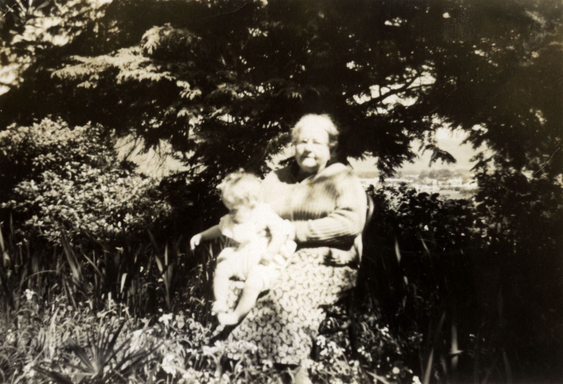 Mary Ann McCurdy with Grandson, Lawrence Cook; no date