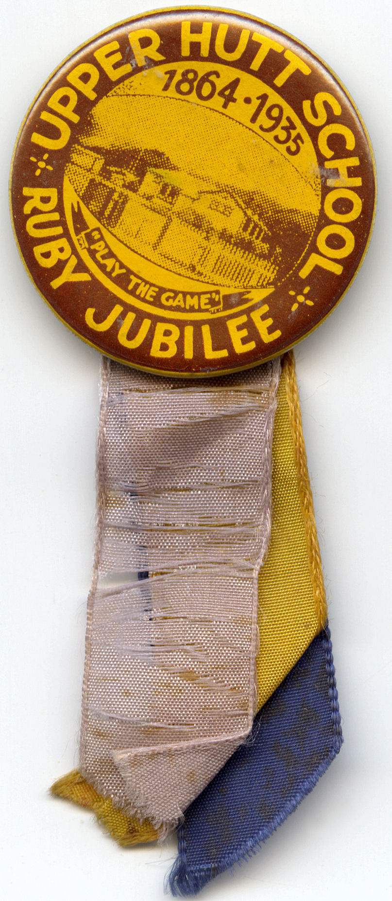 Upper Hutt School Ruby Jubilee Badge; 1935