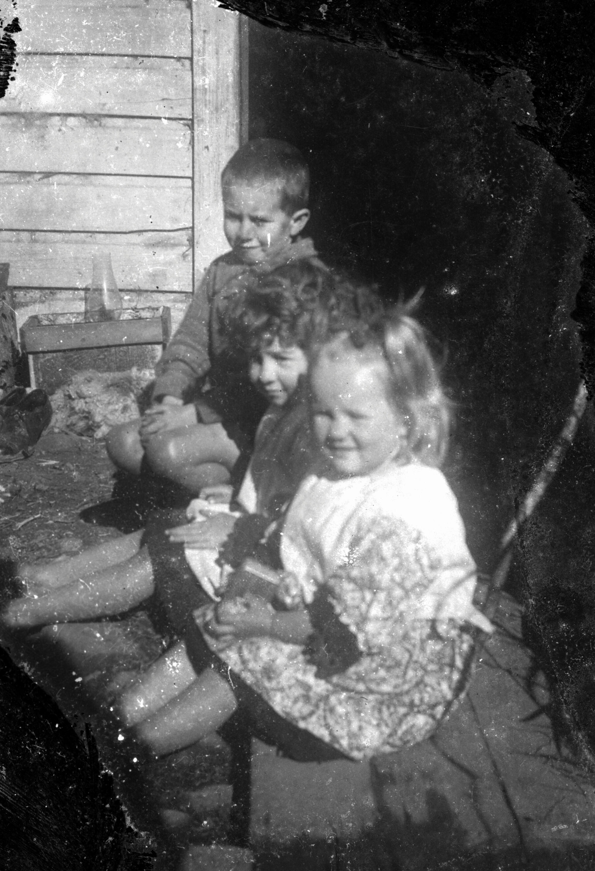Jack, Flora and Mary Danahay; no date