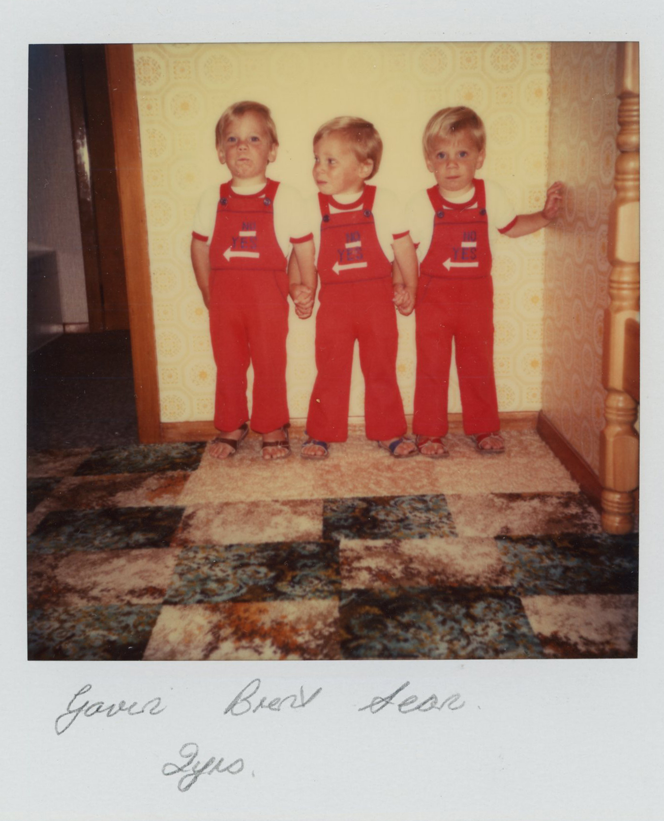 Gavin, Brent and Sean Paterson; 1981