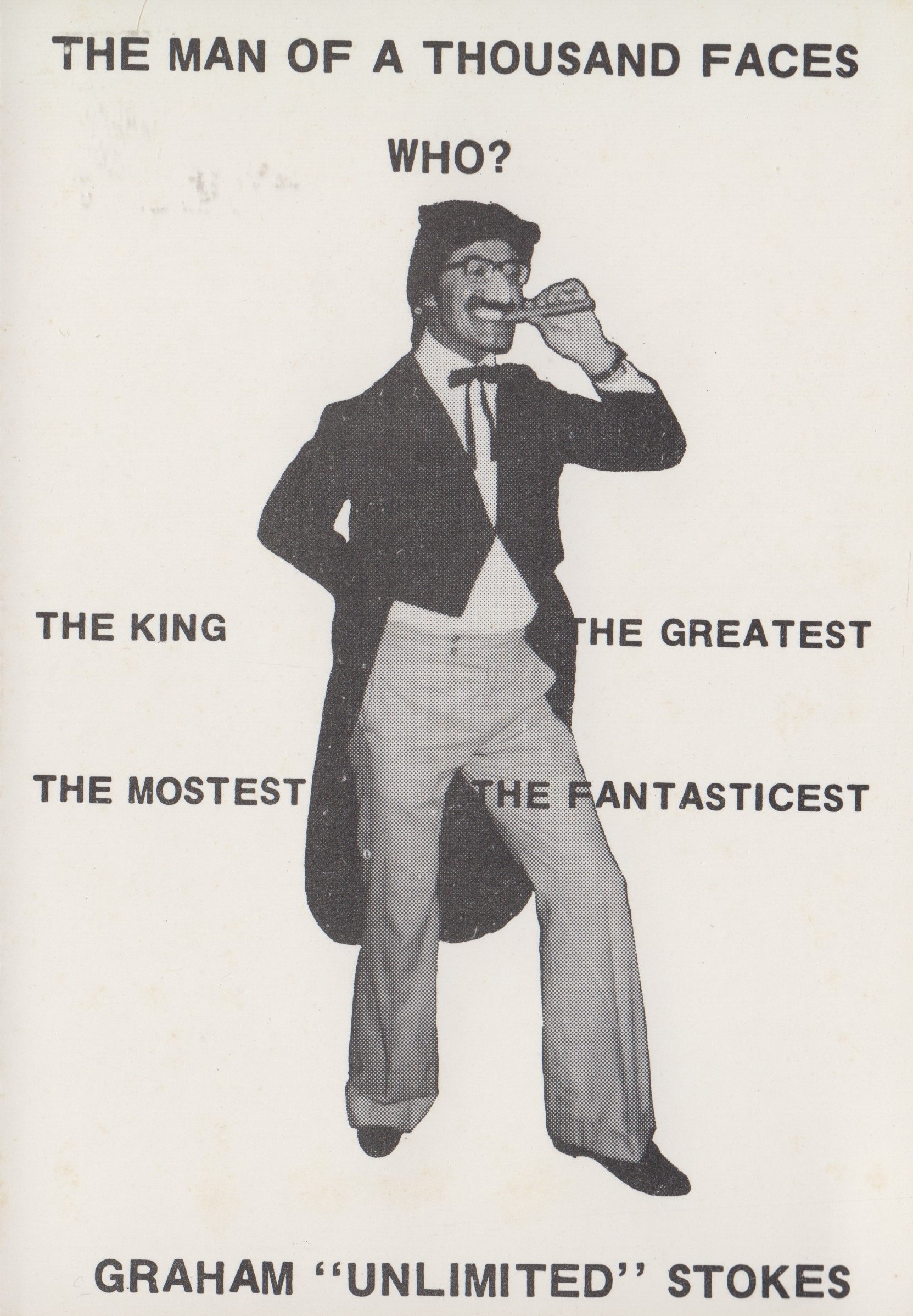 Graham Stokes as Groucho Marx; ca 1980s