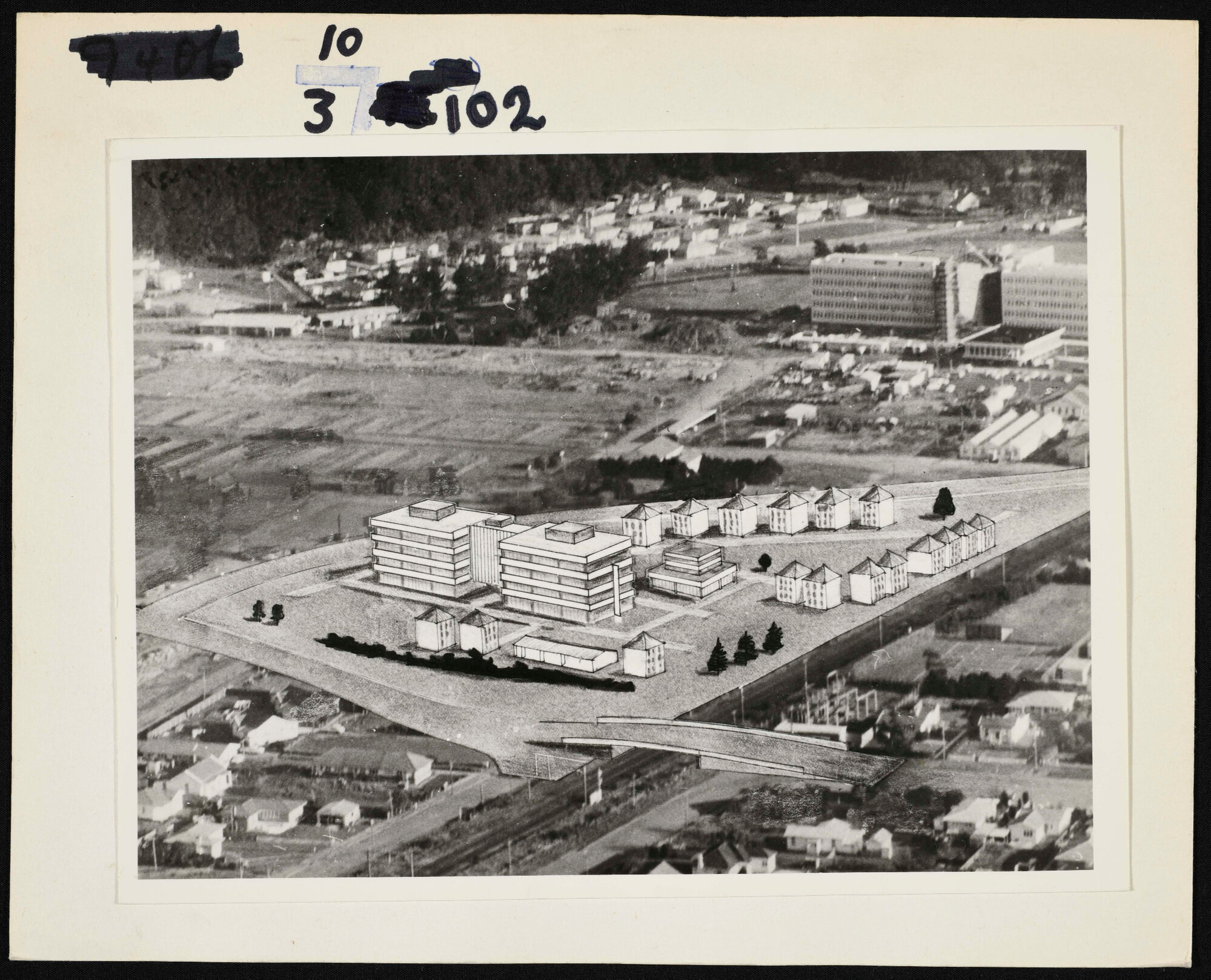 Perspective for Post Office Training Complex; Heretaunga; 1972