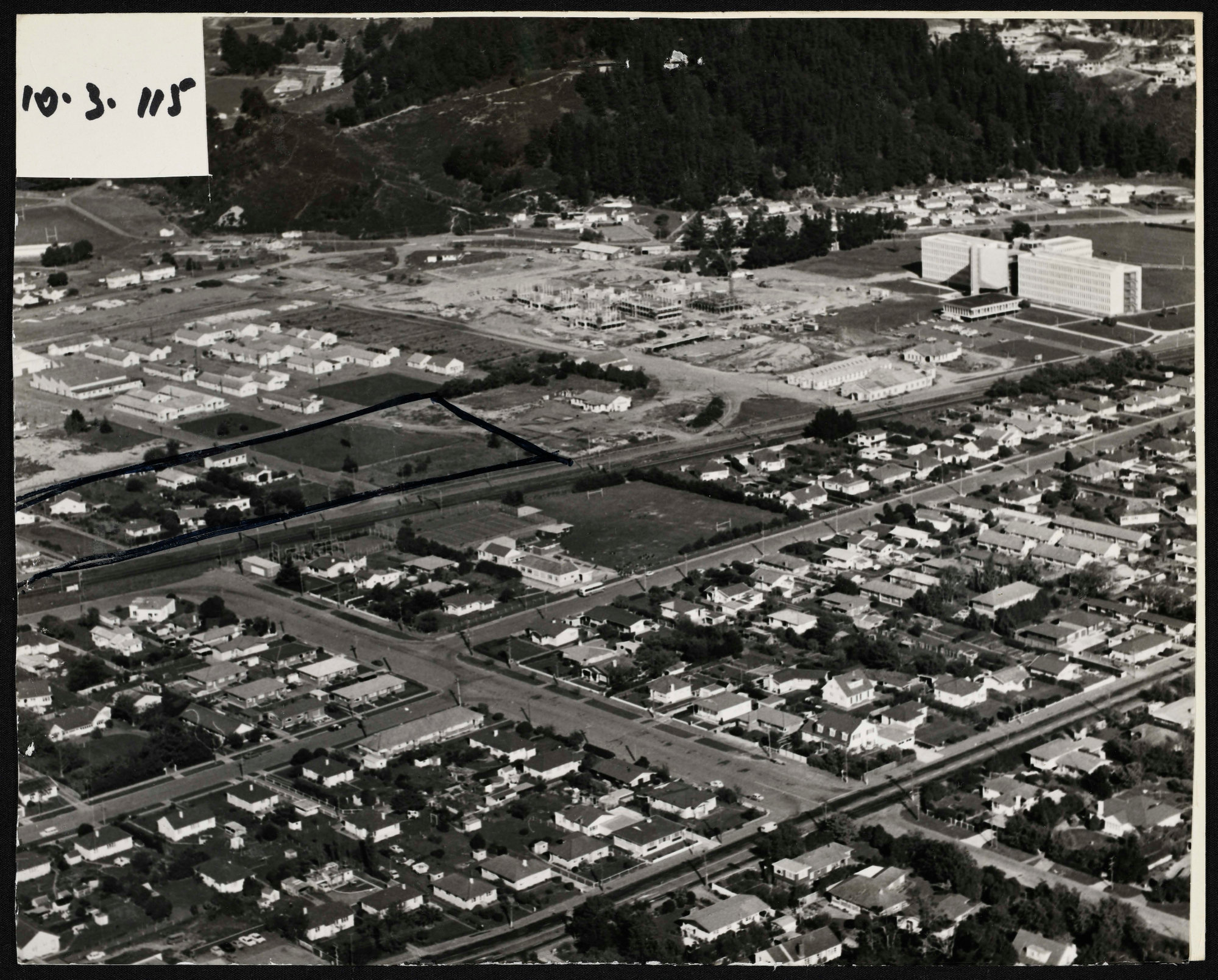 Proposed site for Post Office Training Complex; Heretaunga; 1975