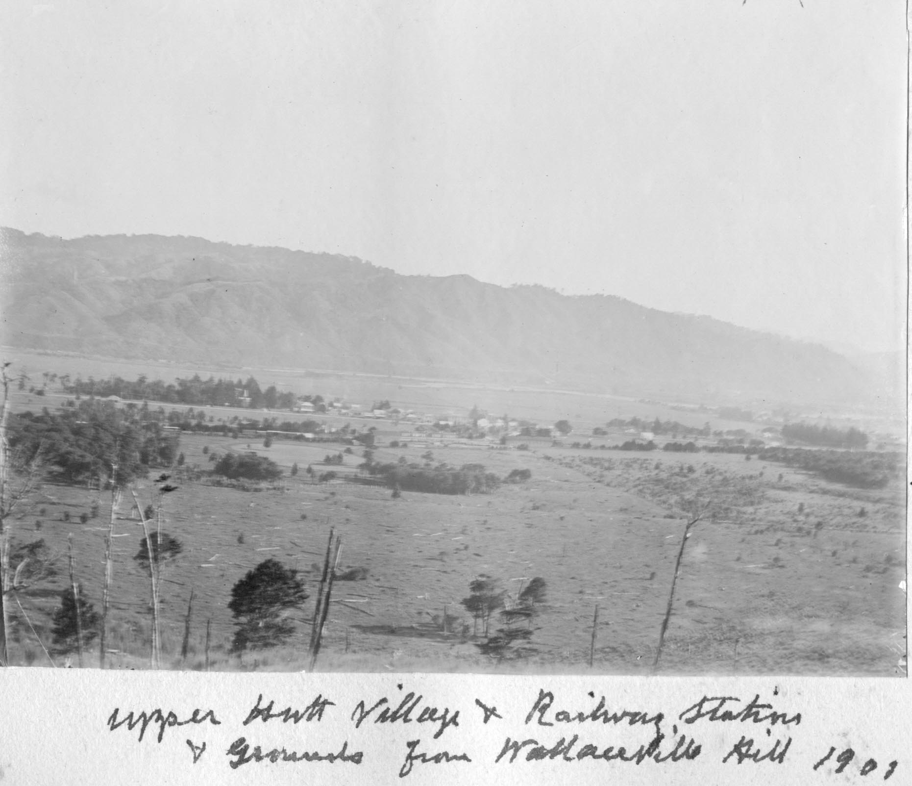 Upper Hutt from Wallaceville Hill; 1901