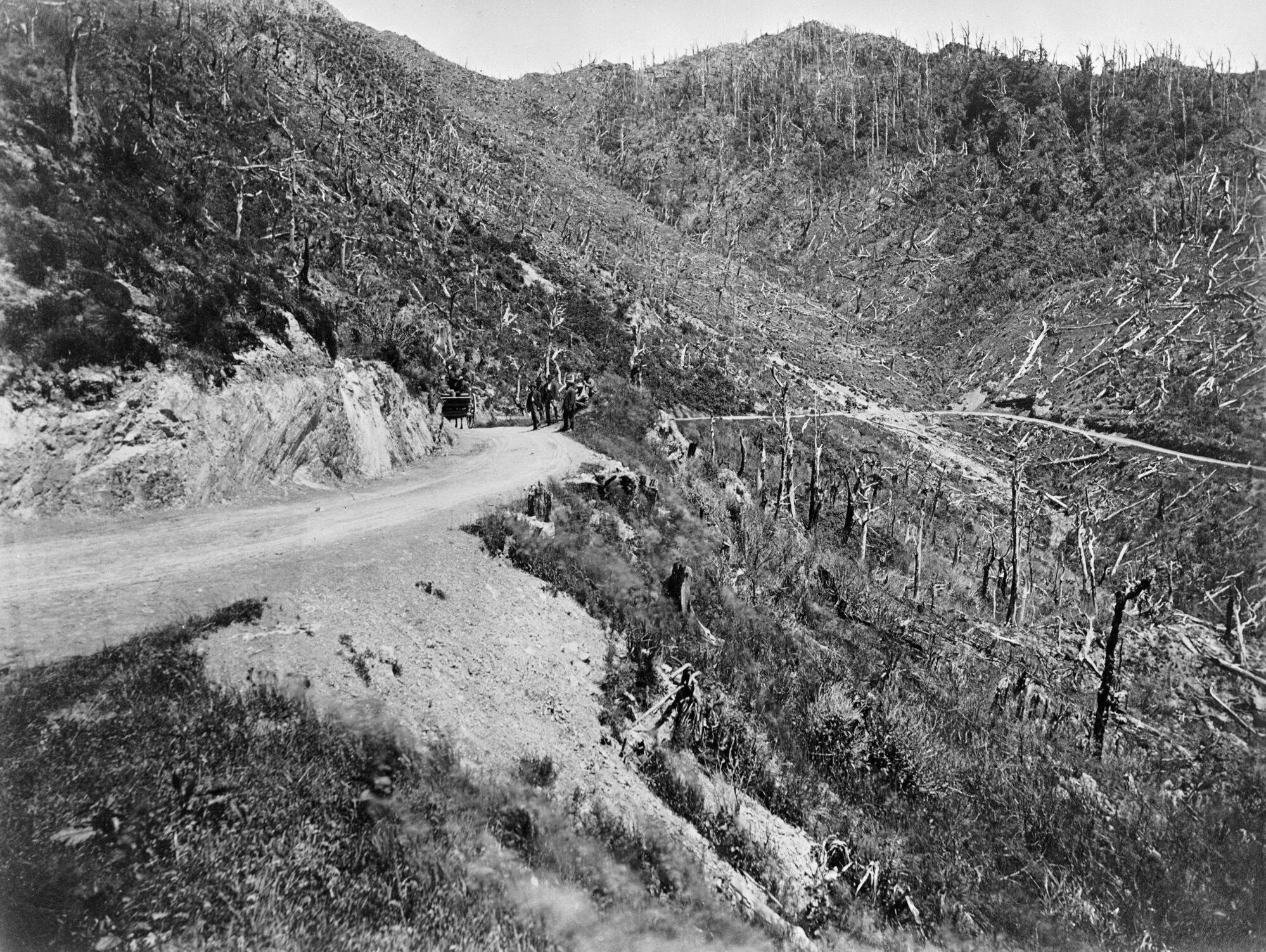 Rimutaka Hill Road;  ca 1870