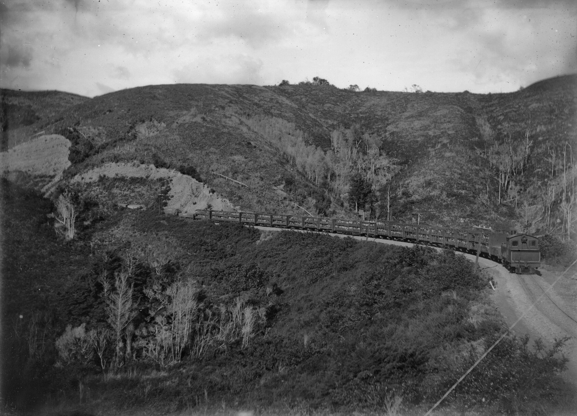 Train on Rimutaka Incline; ca 1905